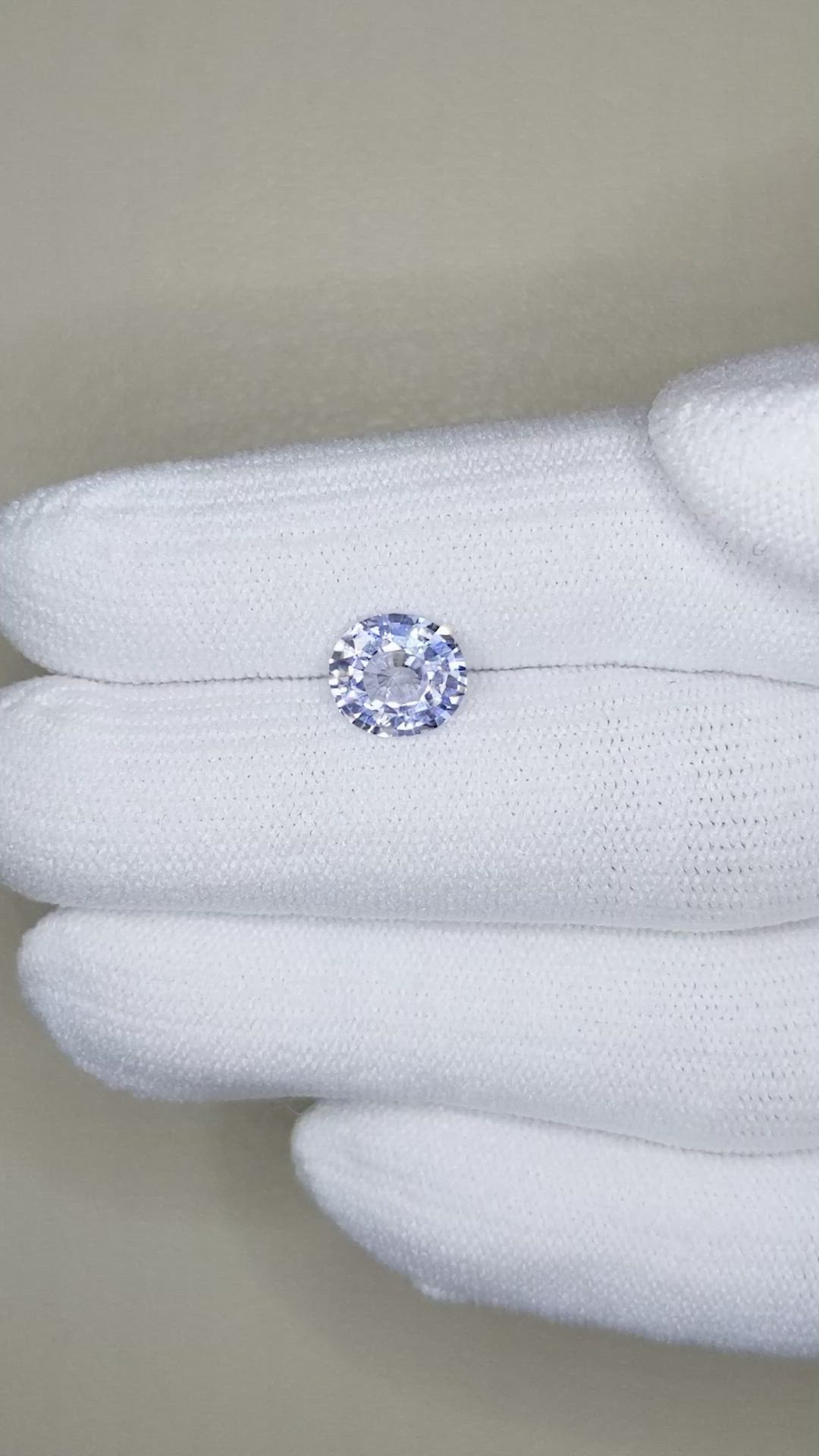 1.87 Ct. Violet Sapphire from Ceylon (Sri Lanka) Size Video