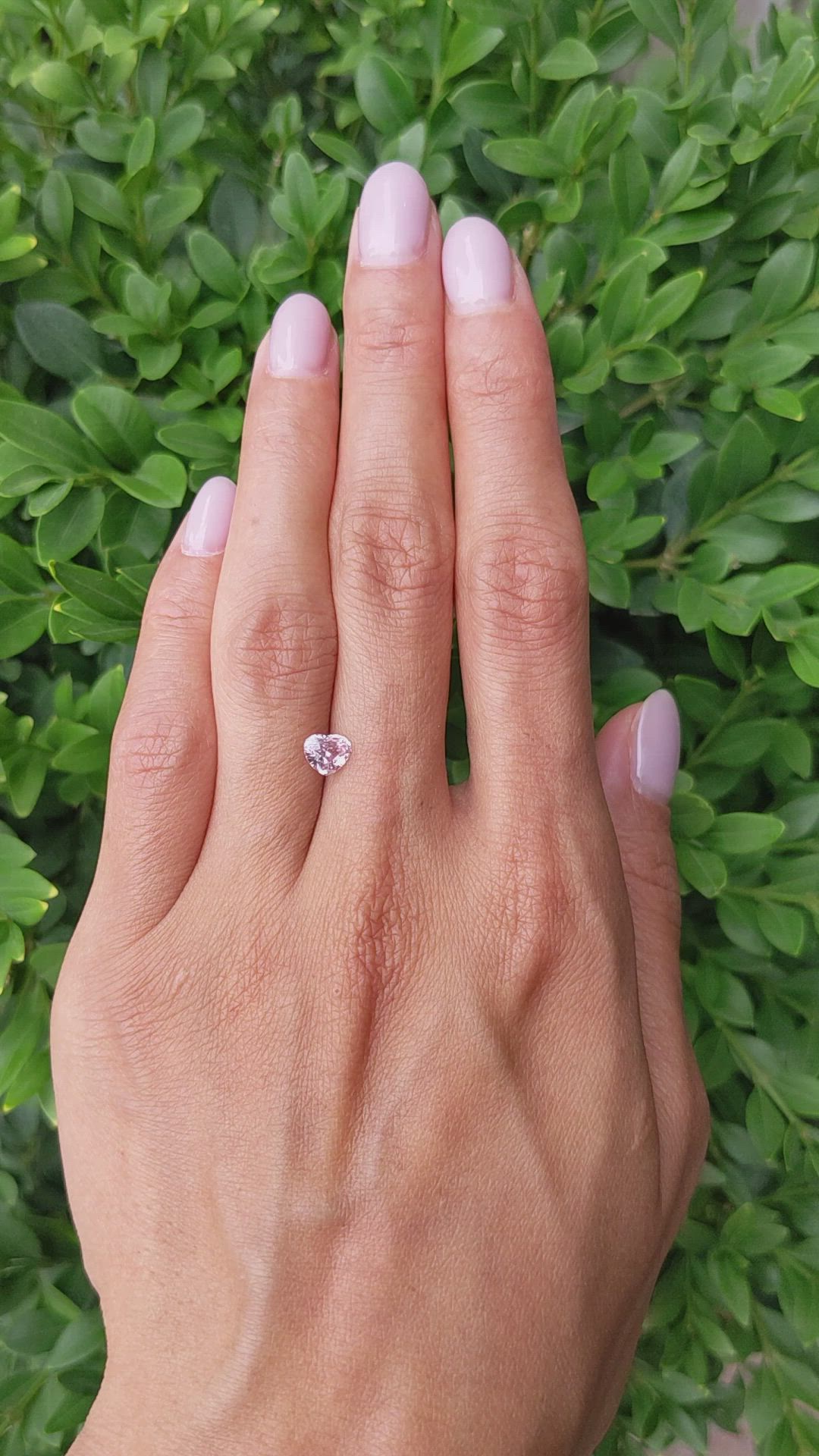 1.10 Ct. Pink Sapphire from Ceylon (Sri Lanka) Size Video