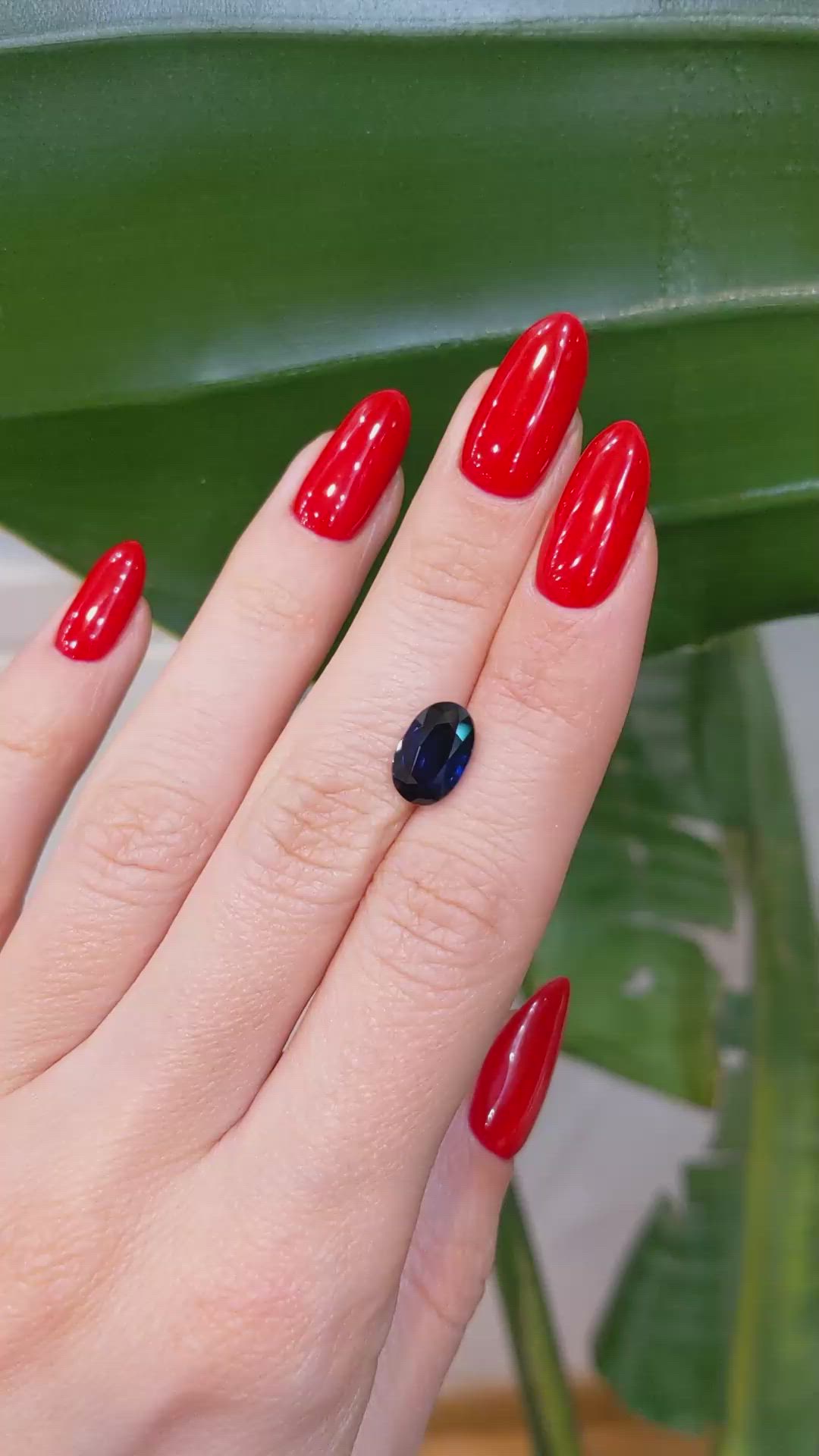 3.54 Ct. Blue Sapphire from Ceylon (Sri Lanka) Size Video