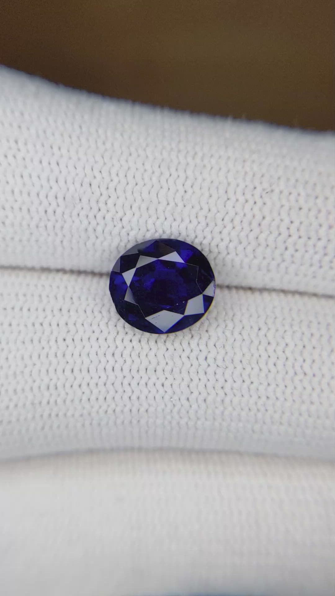 3.08 Ct. Blue Sapphire from Cambodia Size Video