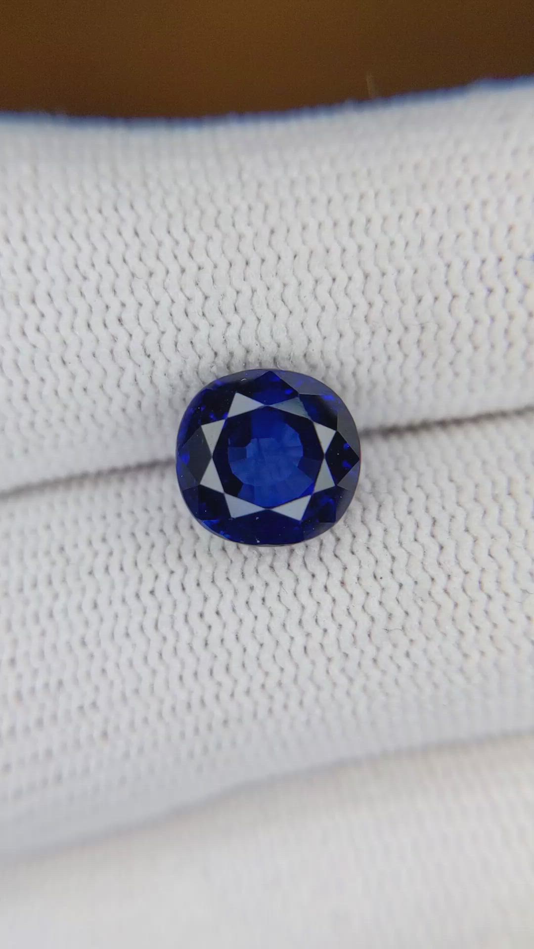 3.32 Ct. Blue Sapphire from Madagascar Size Video
