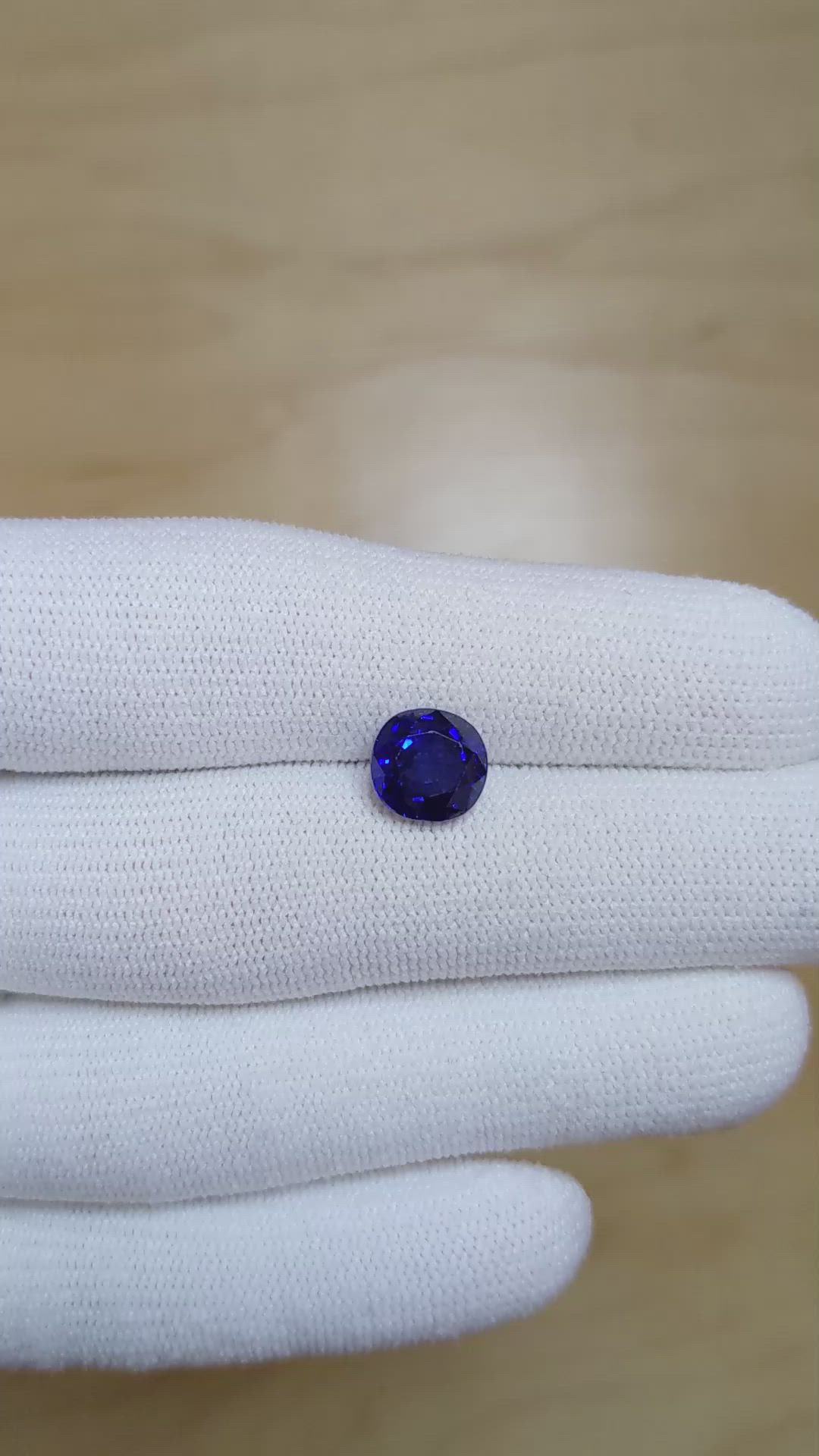 3.32 Ct. Blue Sapphire from Madagascar Size Video