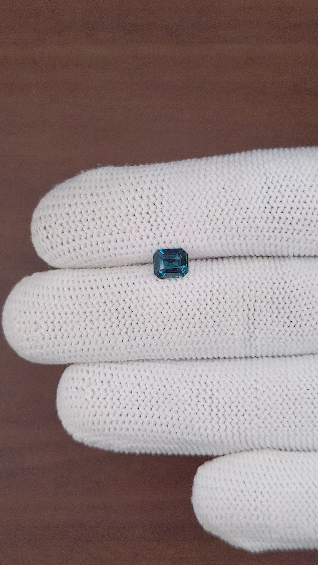 1.19 Ct. Greenish Blue Sapphire from Madagascar Size Video