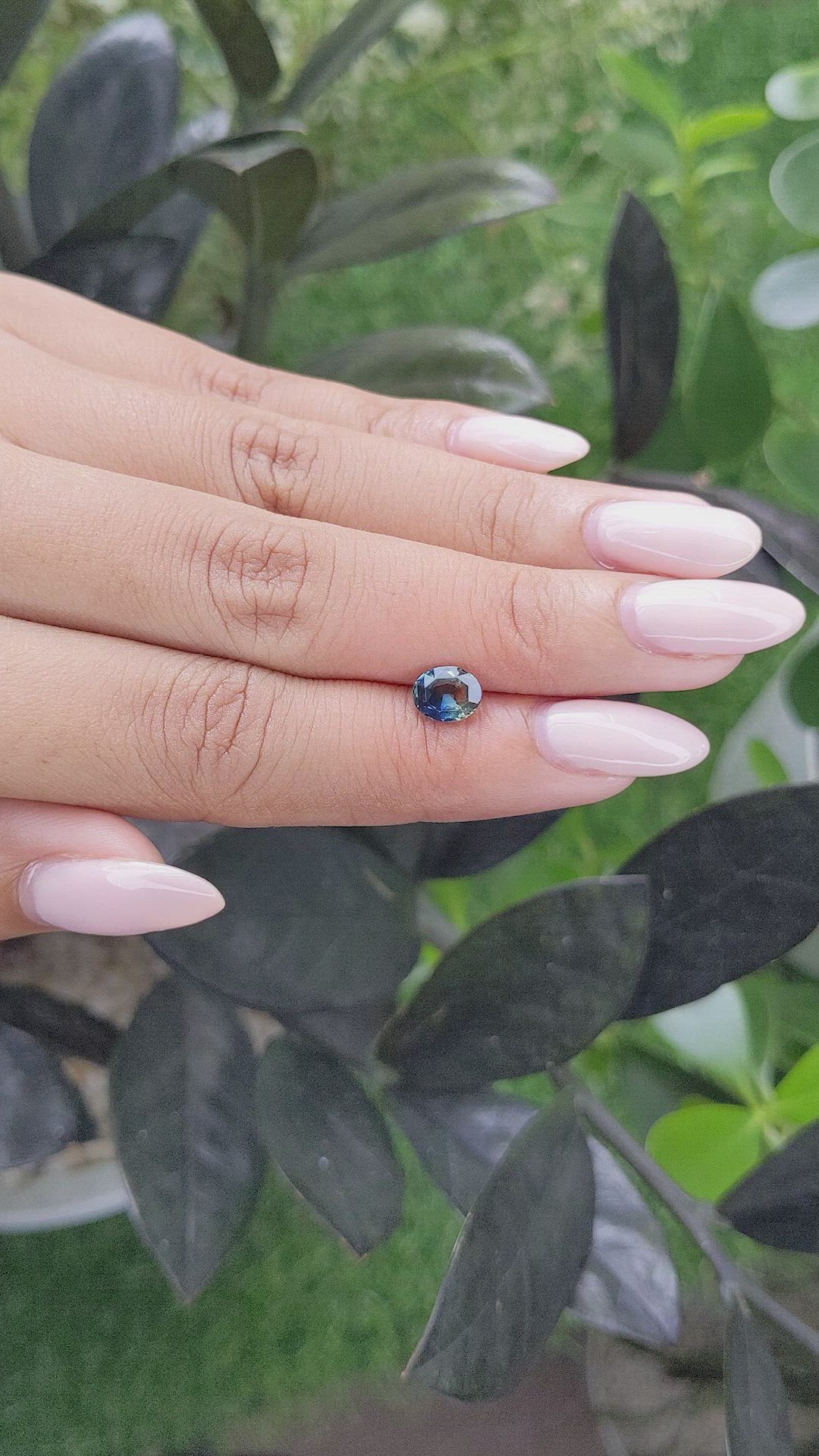 1.06 Ct. Bi Color Sapphire from Madagascar Size Video