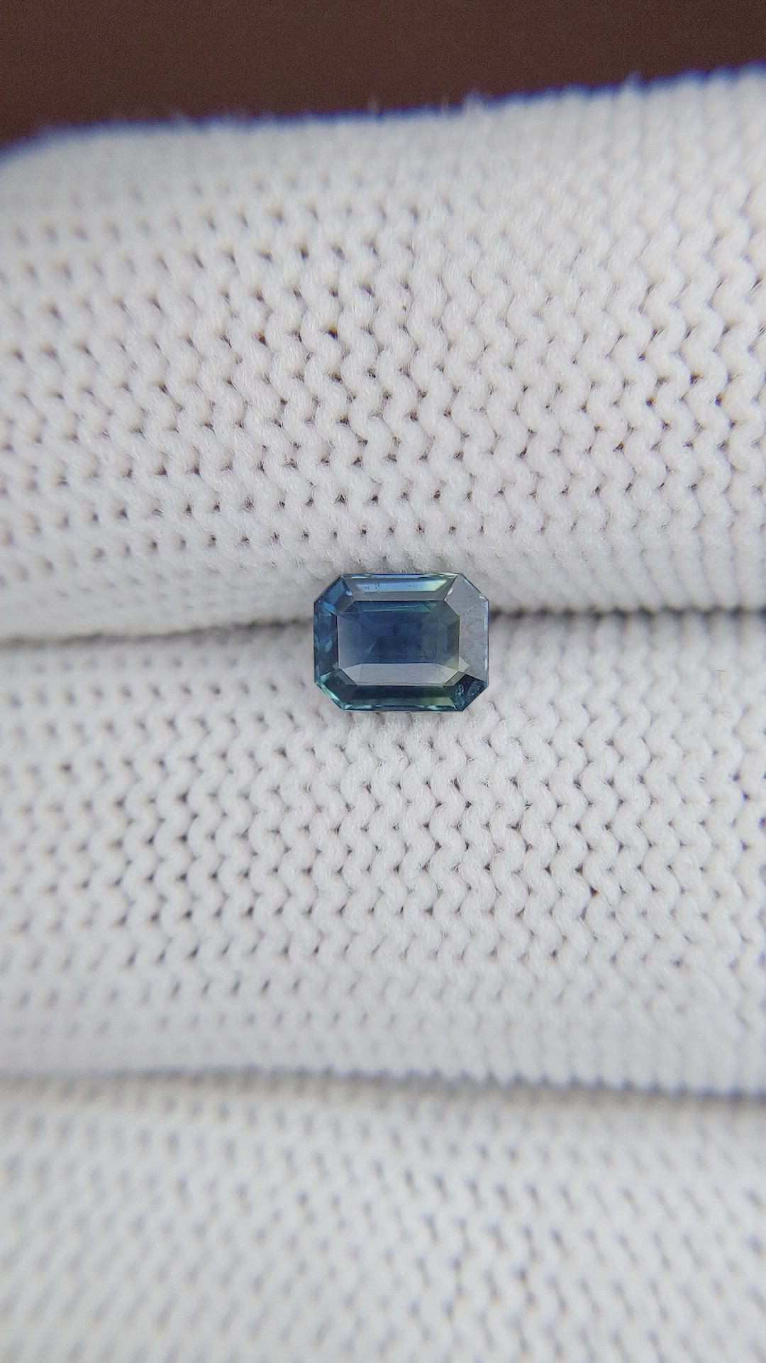 1.00 Ct. Greenish Blue Sapphire from Madagascar Size Video