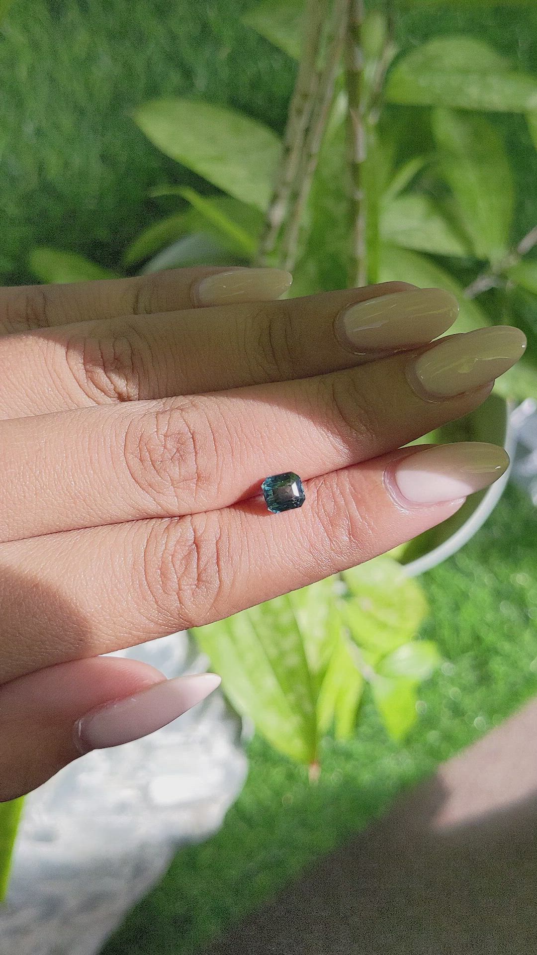 1.39 Ct. Bi Color Sapphire from Madagascar Size Video