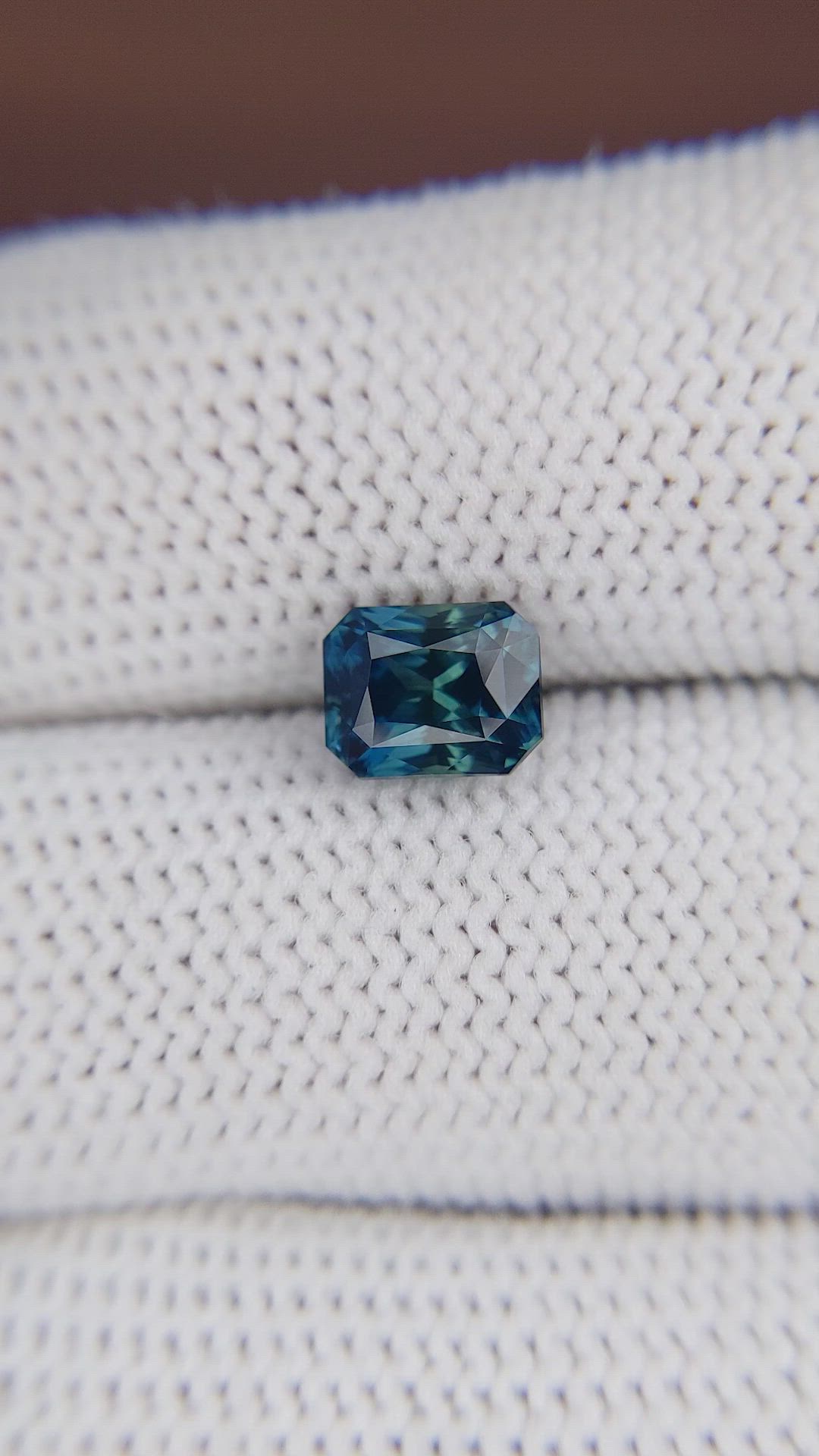 2.03 Ct. Greenish Blue Sapphire from Madagascar Size Video