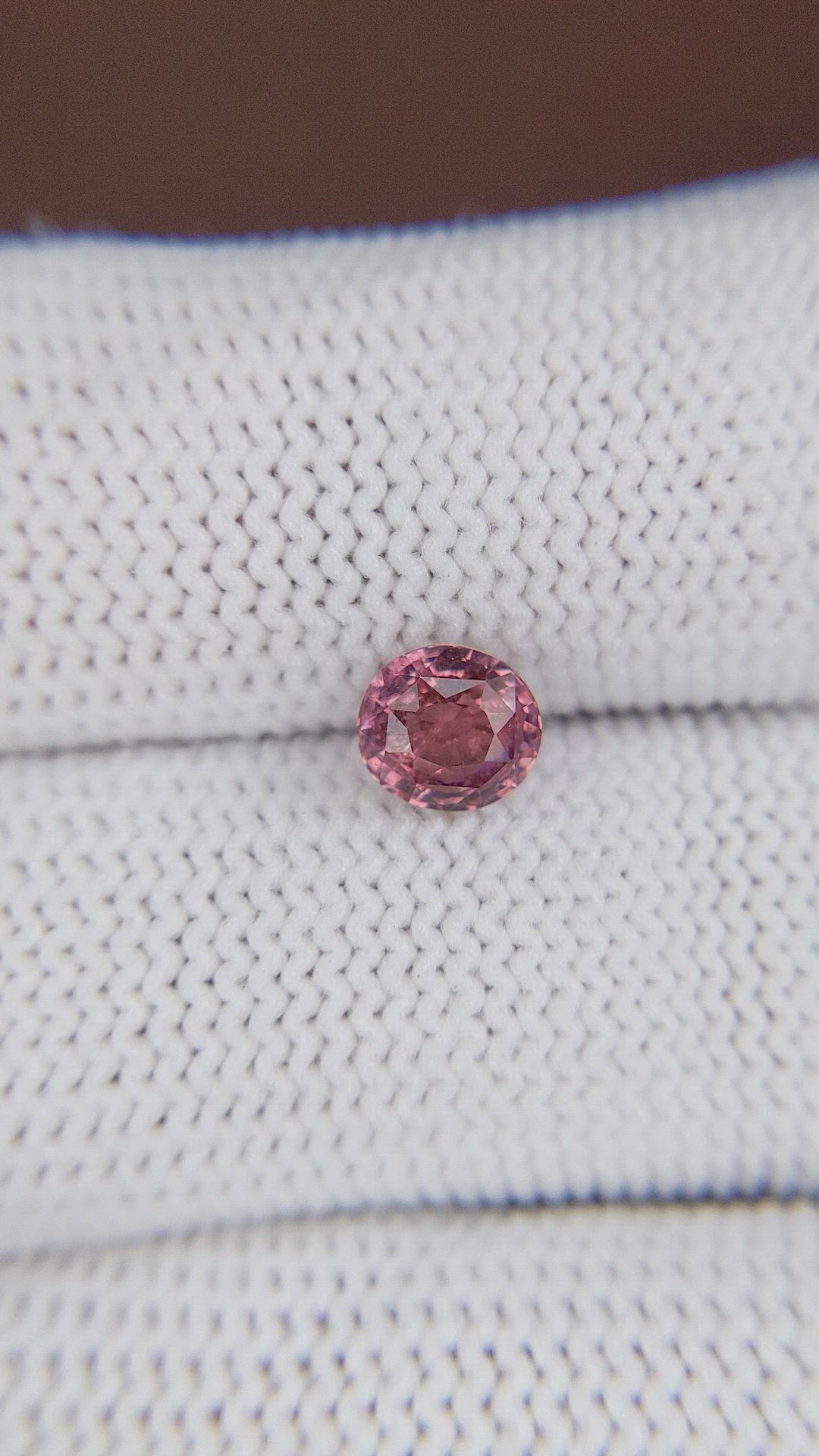1.13 Ct. Pink Sapphire from Madagascar Size Video