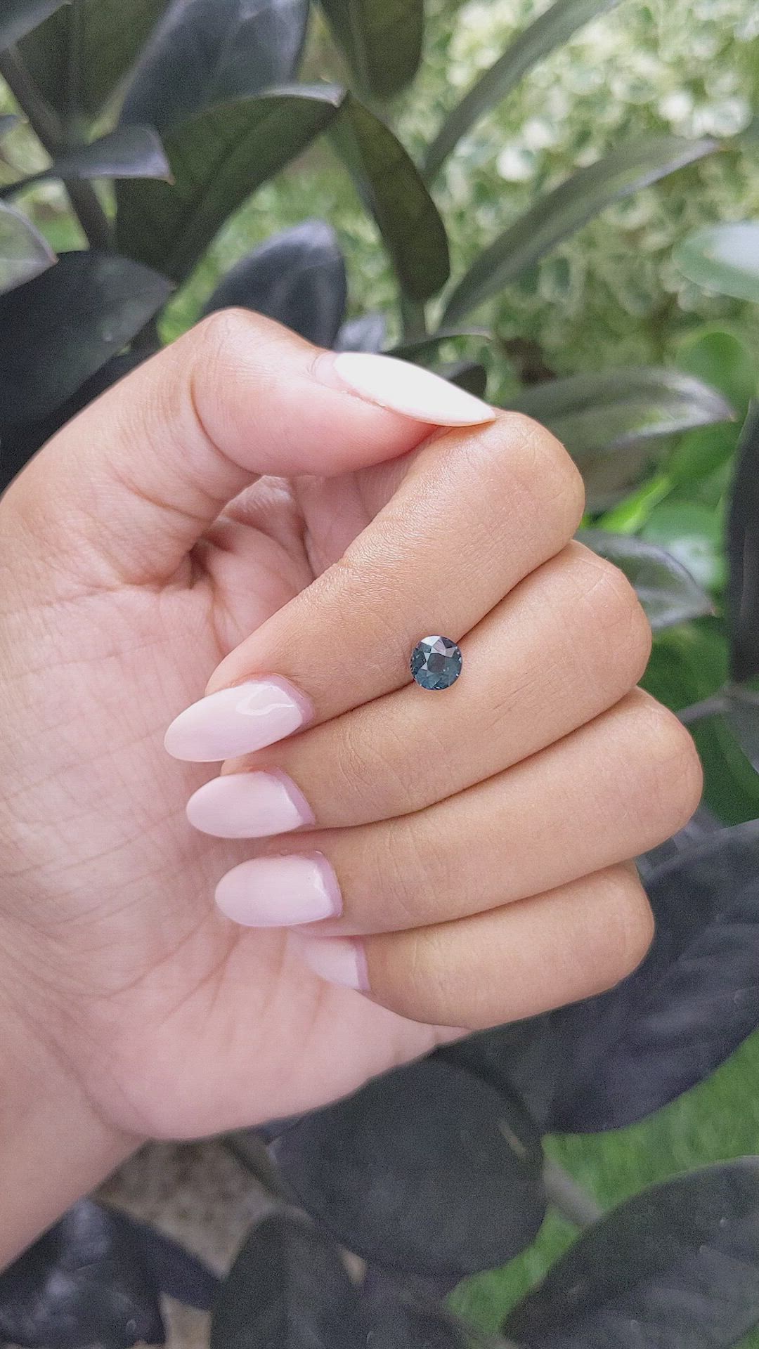 1.09 Ct. Greenish Blue Sapphire from Madagascar Size Video