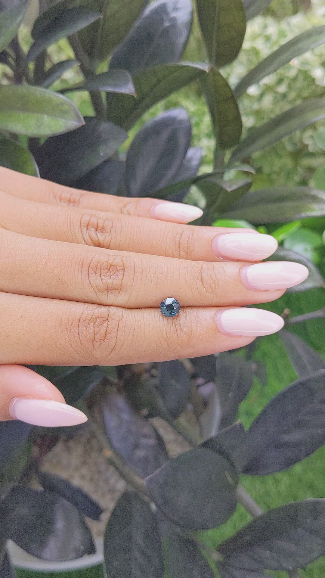 1.09 Ct. Greenish Blue Sapphire from Madagascar Size Video