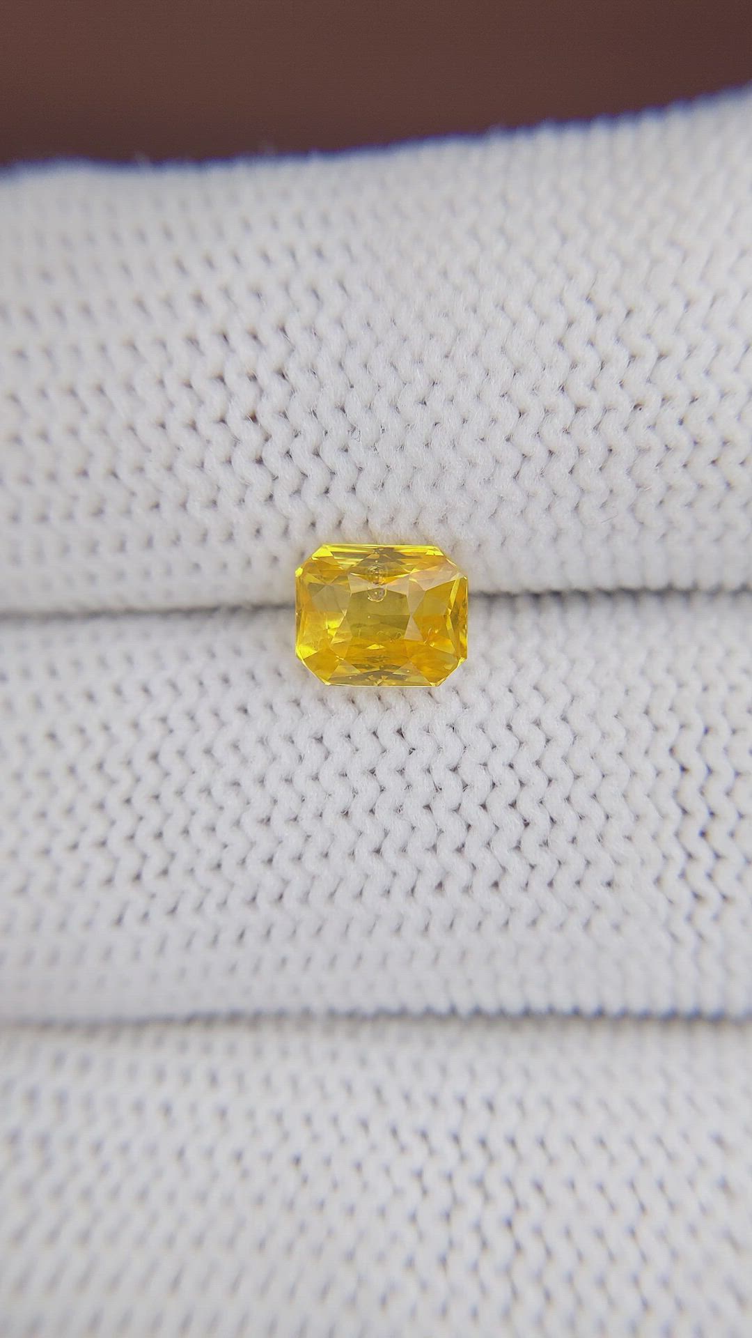 1.54 Ct. Yellow Sapphire from Madagascar Size Video