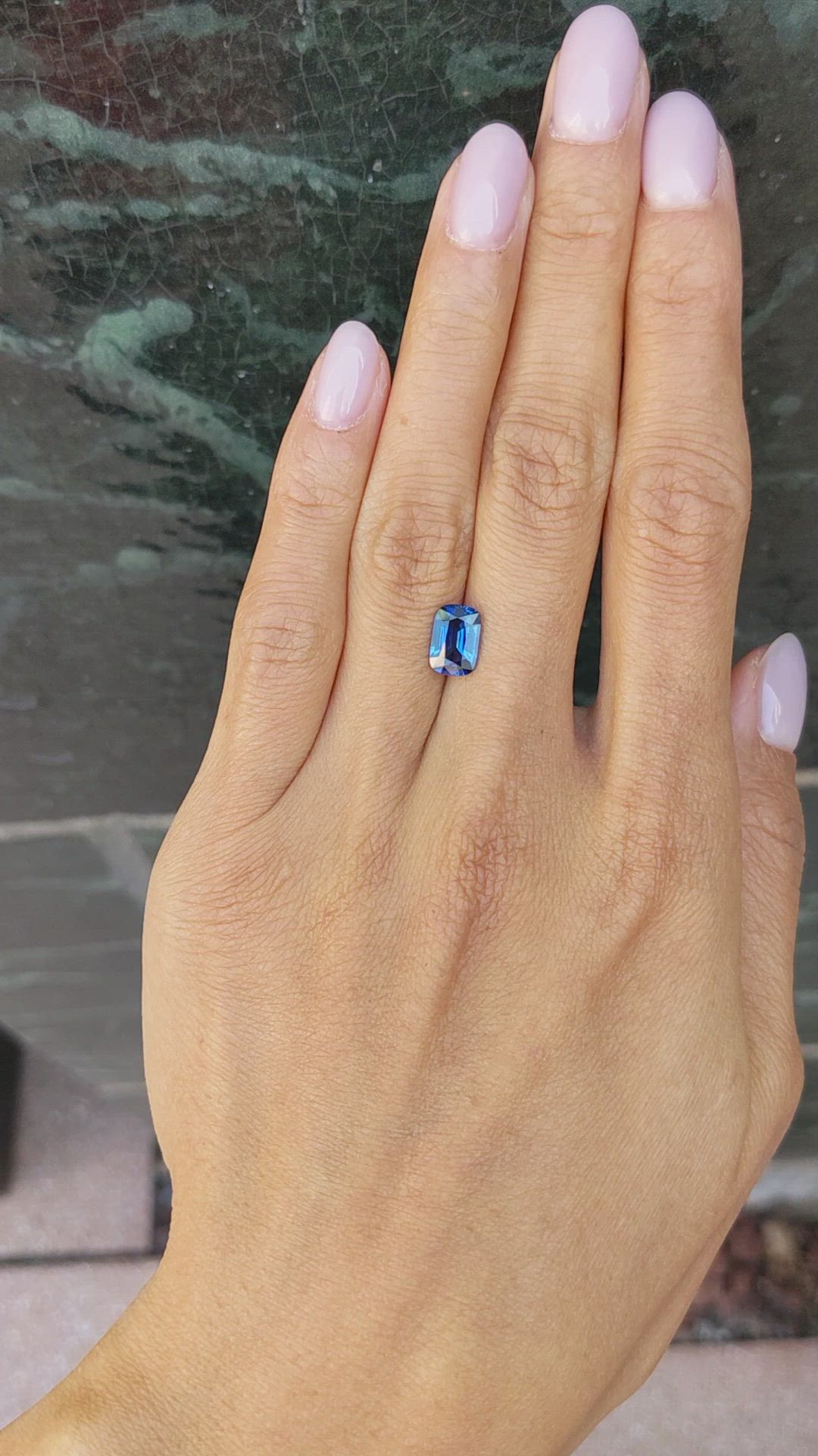 1.83 Ct. Blue Sapphire from Ceylon (Sri Lanka) Size Video