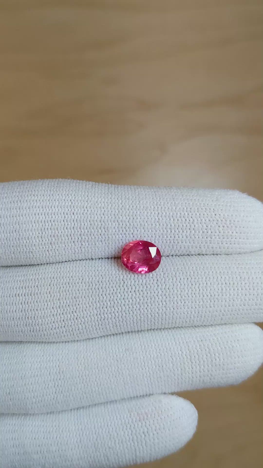 2.18 Ct. Padparadscha Sapphire from Mozambique Size Video