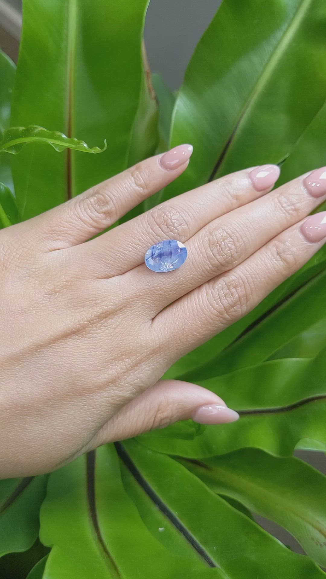 8.49 Ct. Blue Sapphire from Kashmir Size Video