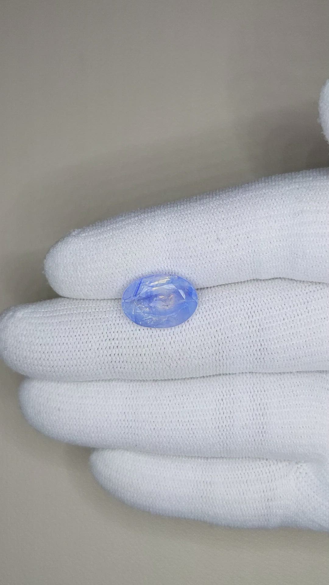 8.49 Ct. Blue Sapphire from Kashmir Size Video