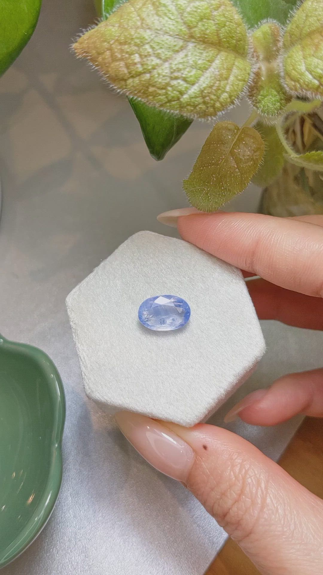 5.05 Ct. Blue Sapphire from Kashmir Size Video