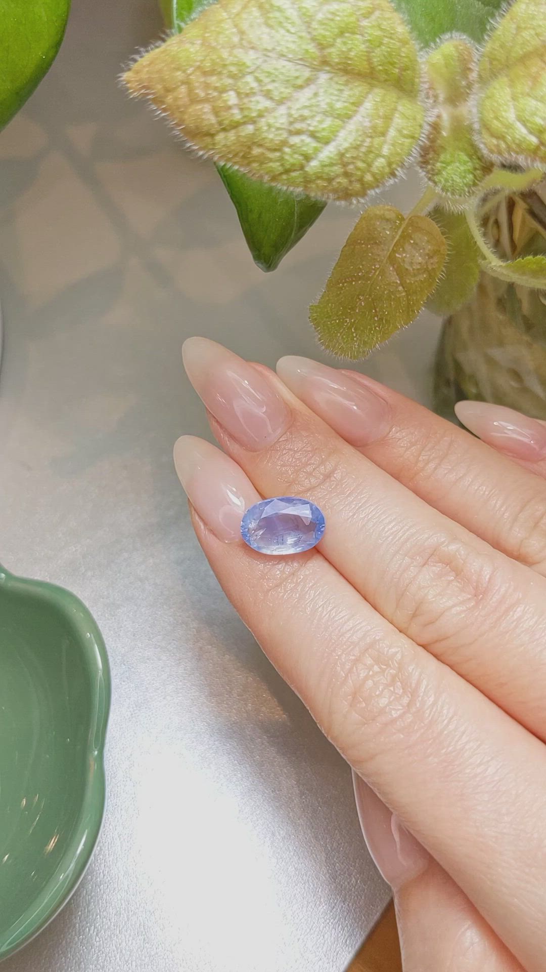 5.05 Ct. Blue Sapphire from Kashmir Size Video