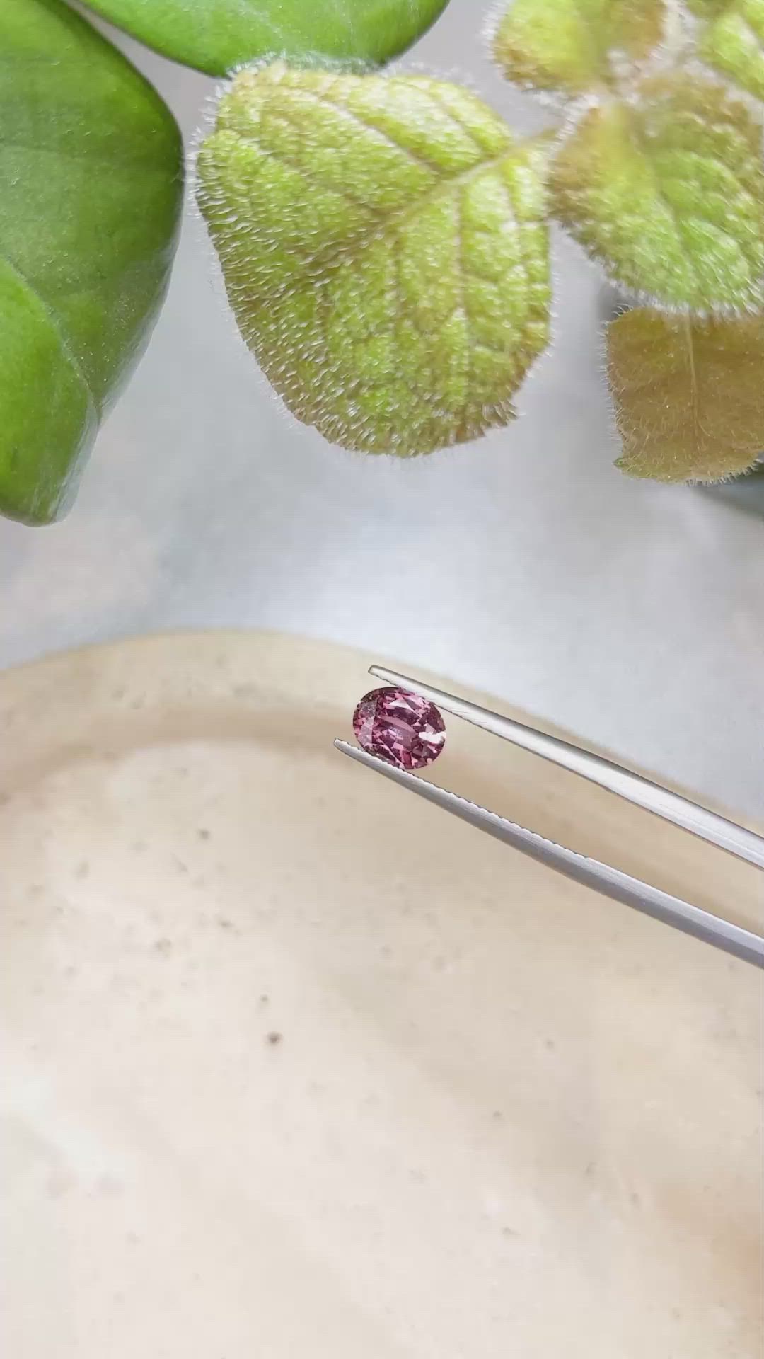 1.12 Ct. Reddish Pink Sapphire from Ceylon (Sri Lanka) Size Video