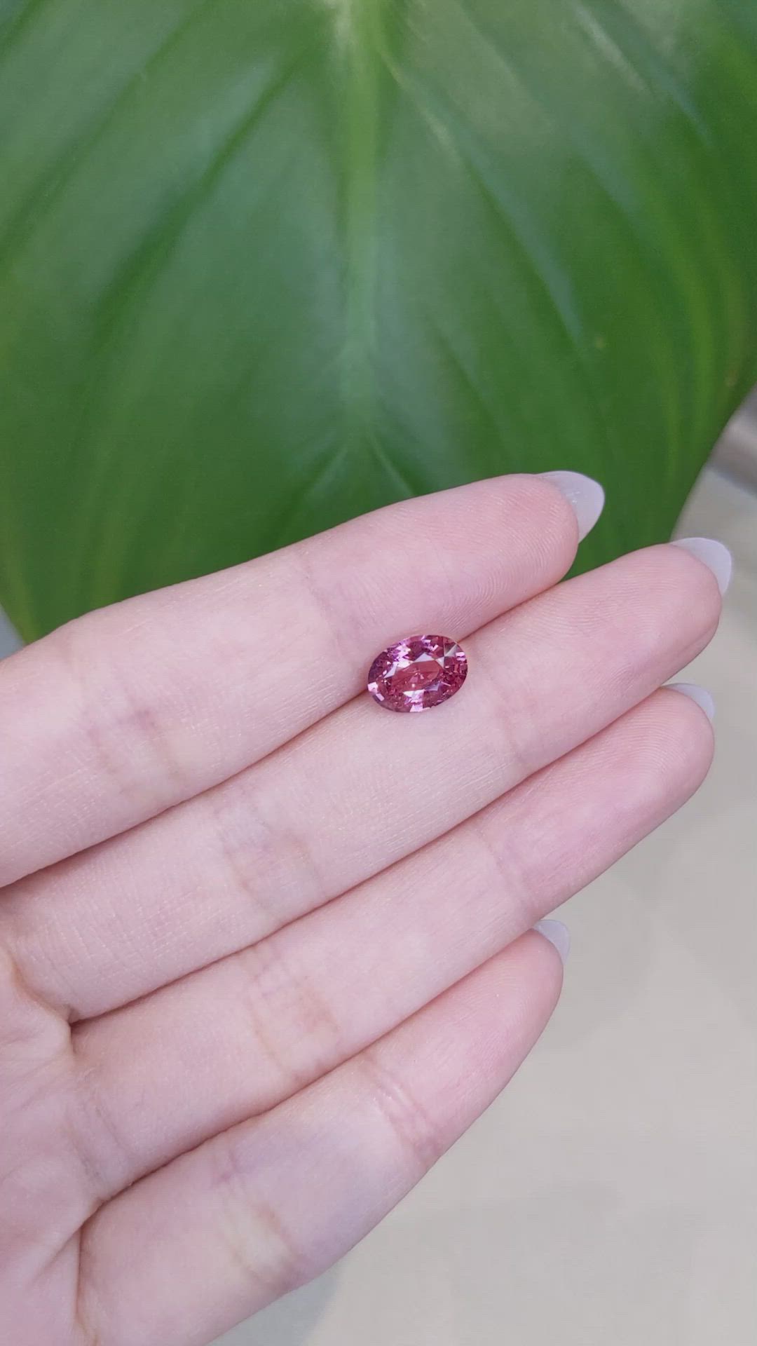 1.93 Ct. Pink Sapphire from Ceylon (Sri Lanka) Size Video