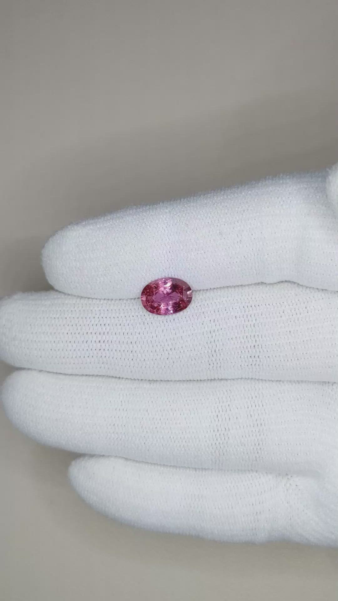 1.93 Ct. Pink Sapphire from Ceylon (Sri Lanka) Size Video