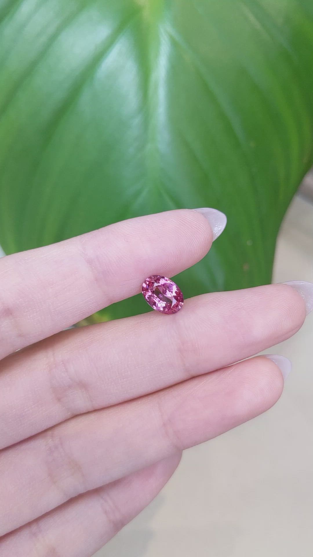 1.93 Ct. Pink Sapphire from Ceylon (Sri Lanka) Size Video