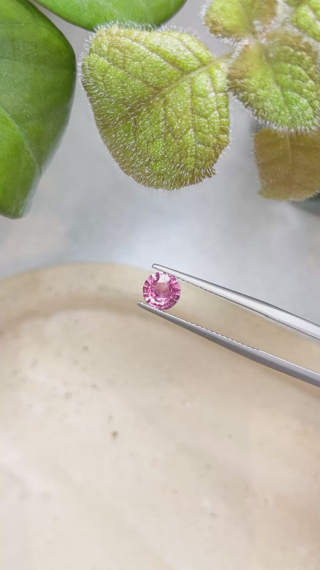 0.96 Ct. Pink Sapphire from Ceylon (Sri Lanka) Size Video