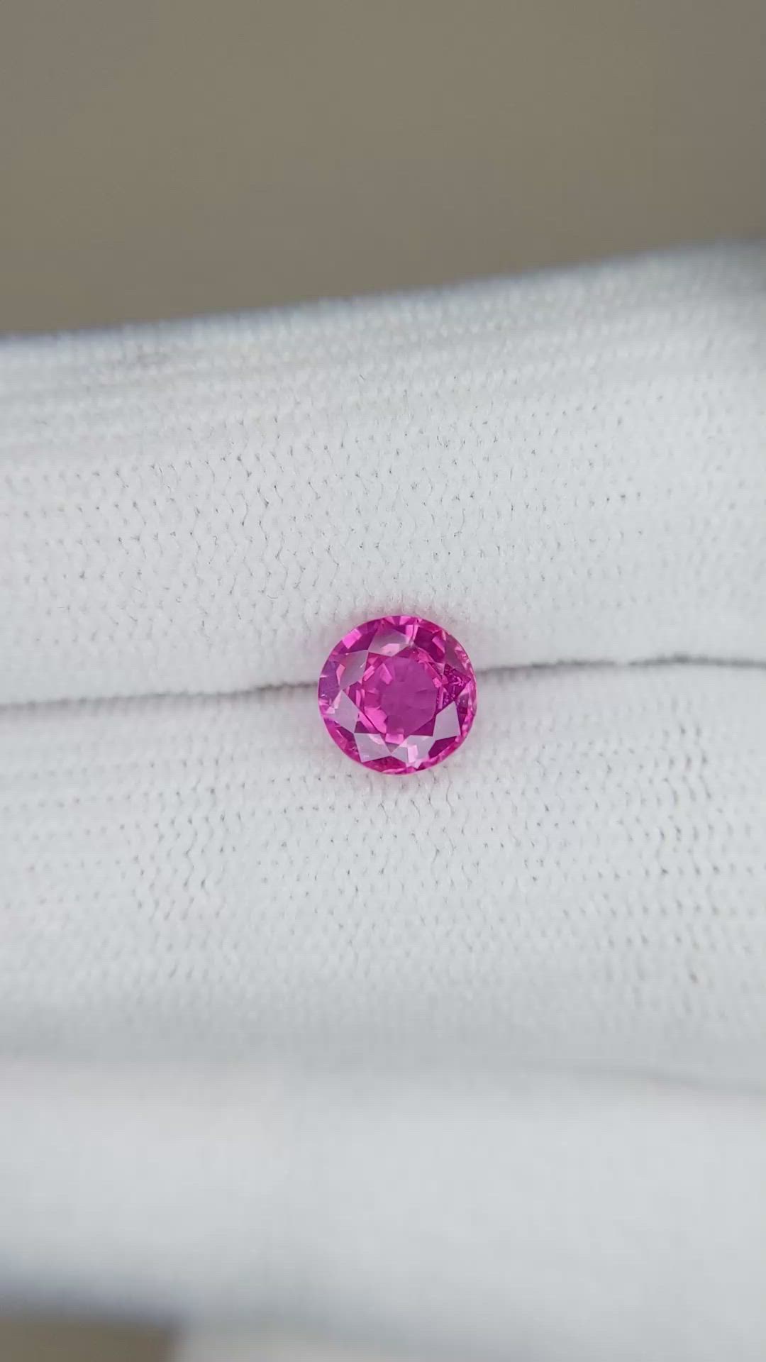 1.23 Ct. Pink Sapphire from Ceylon (Sri Lanka) Size Video