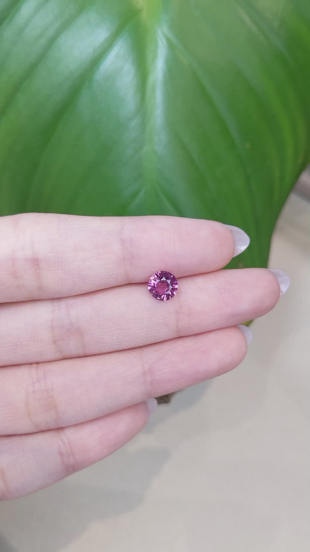 1.32 Ct. Pink Sapphire from Ceylon (Sri Lanka) Size Video