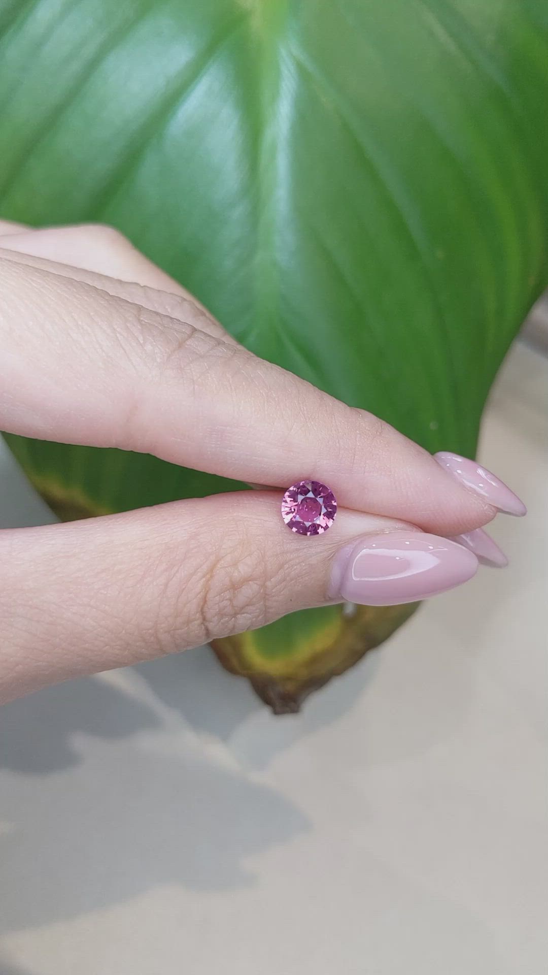 1.32 Ct. Pink Sapphire from Ceylon (Sri Lanka) Size Video