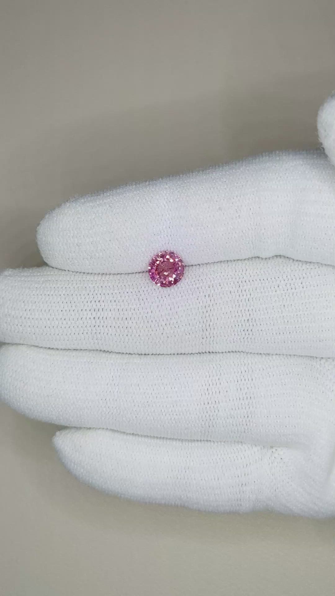 1.32 Ct. Pink Sapphire from Ceylon (Sri Lanka) Size Video