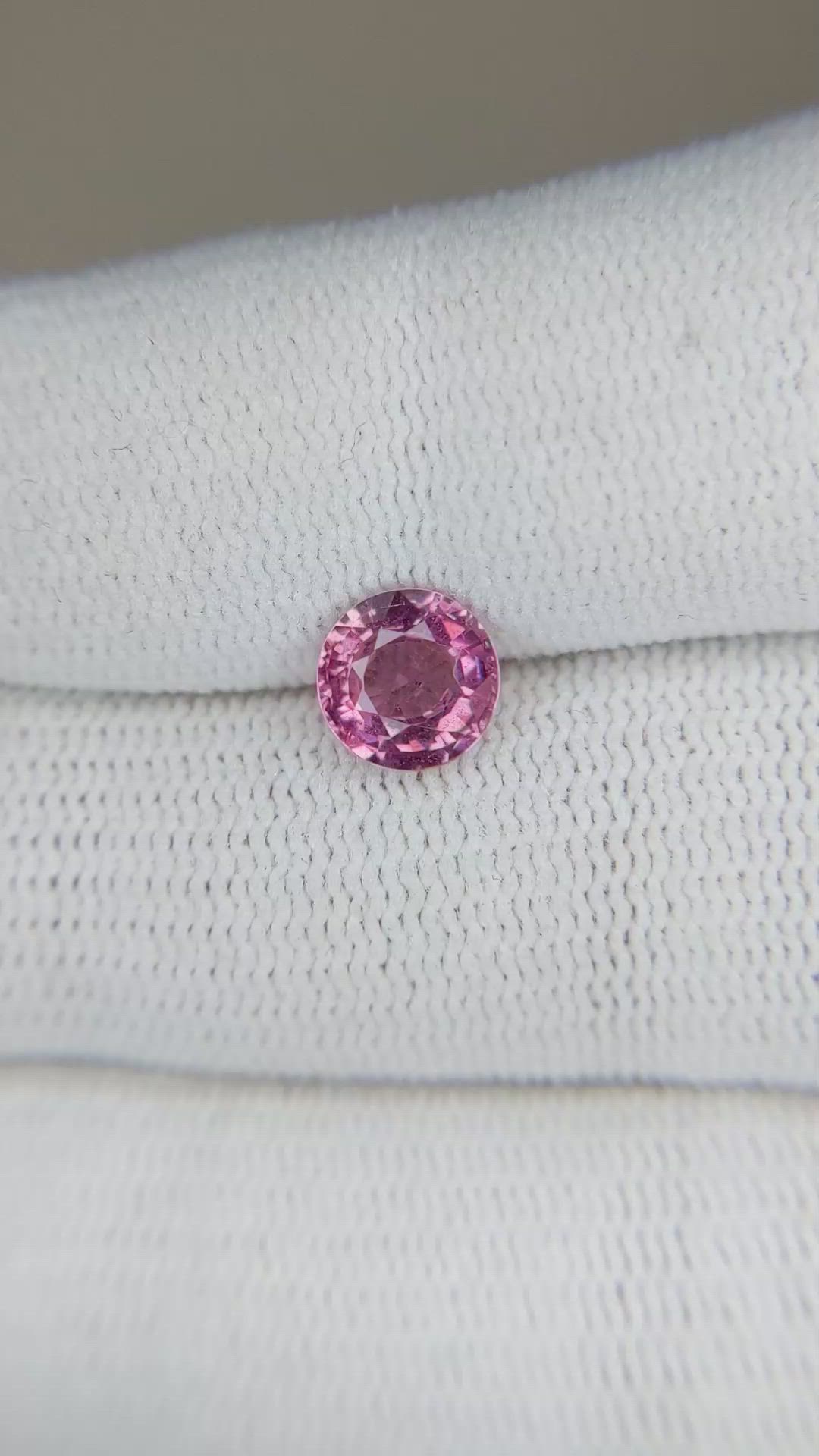 1.38 Ct. Pink Sapphire from Ceylon (Sri Lanka) Size Video