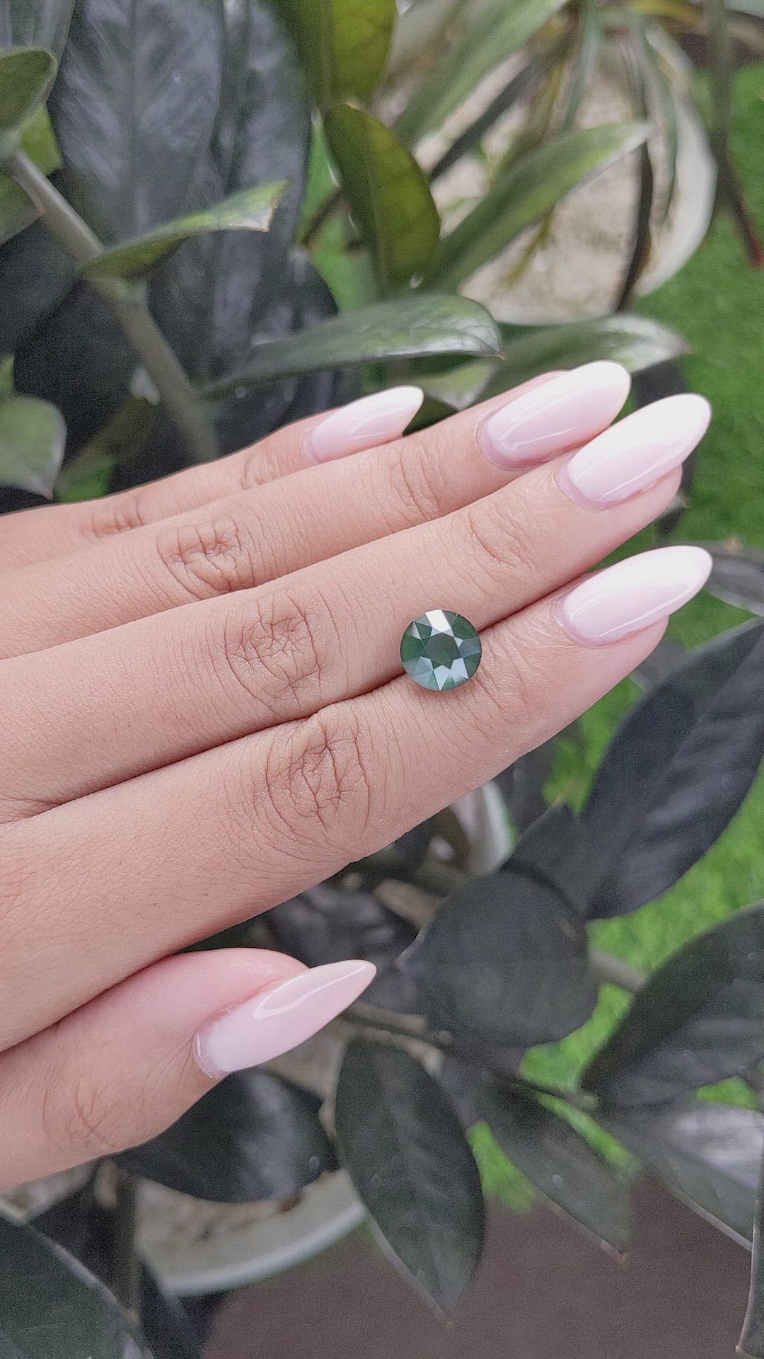 3.21 Ct. Green Sapphire from Tanzania Size Video