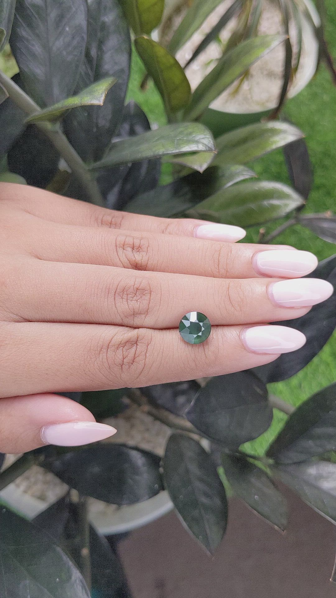 3.21 Ct. Green Sapphire from Tanzania Size Video