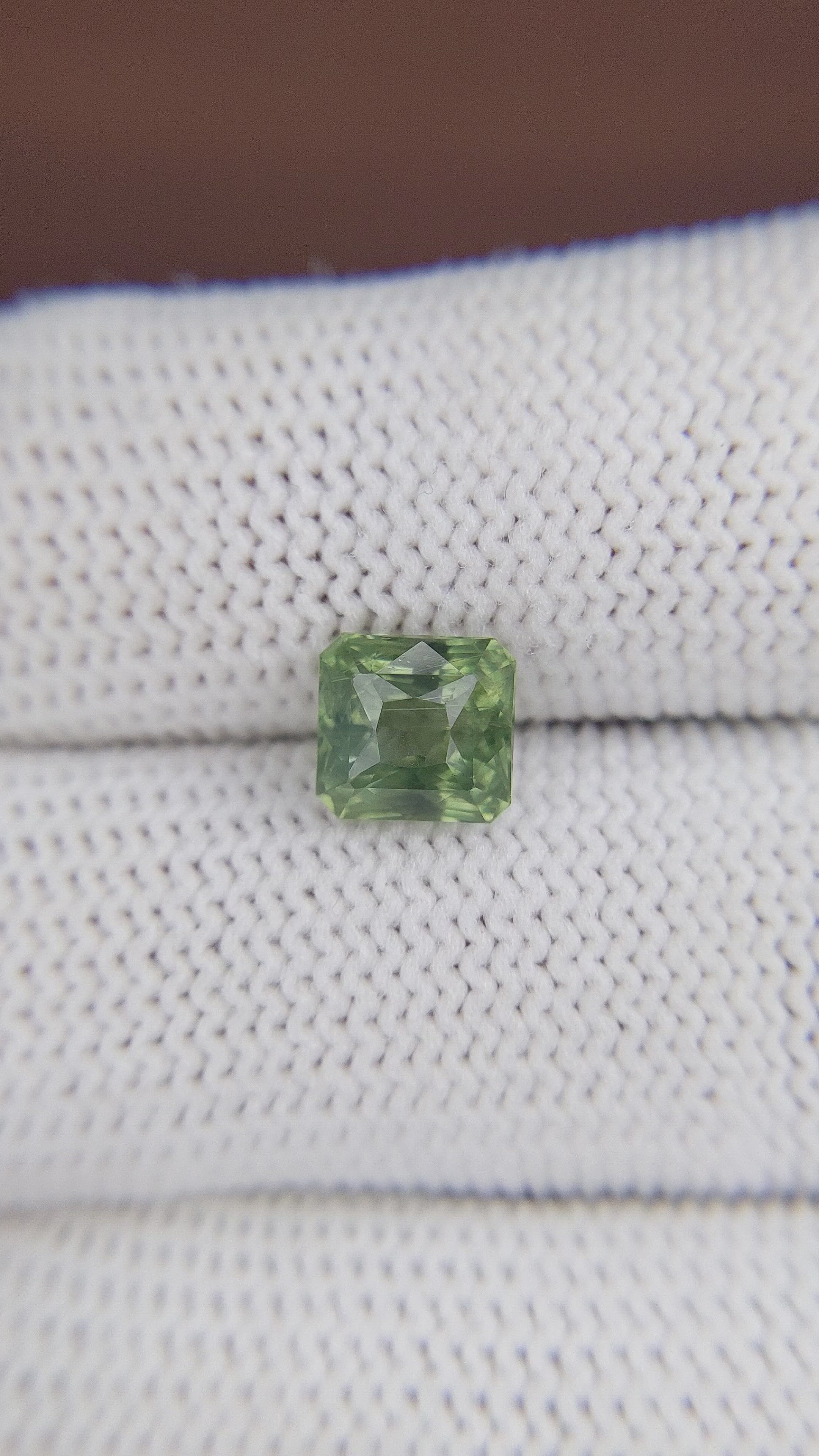2.62 Ct. Green Sapphire from Africa Size Video