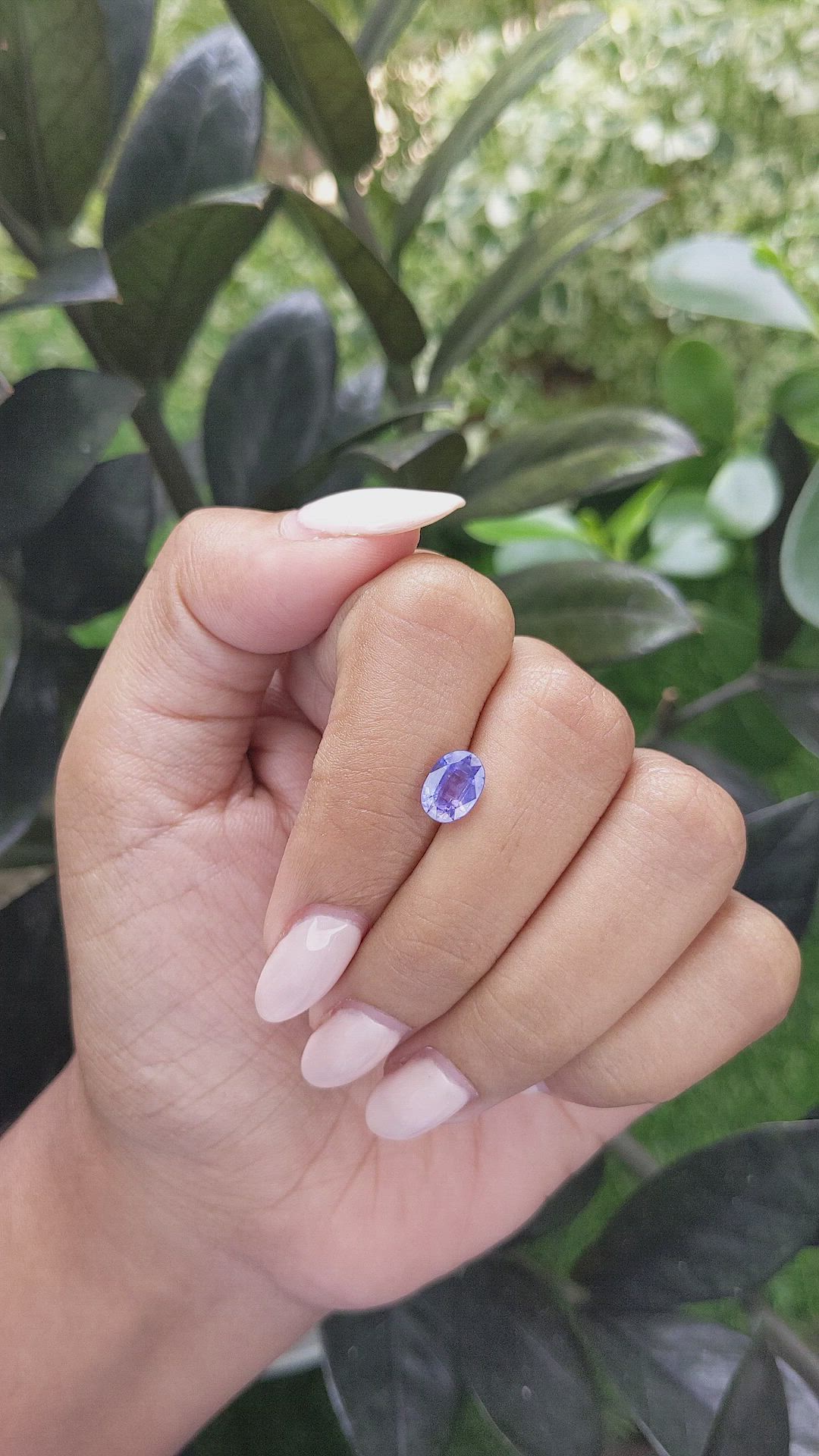 1.50 Ct. Color Change Sapphire from Africa Size Video