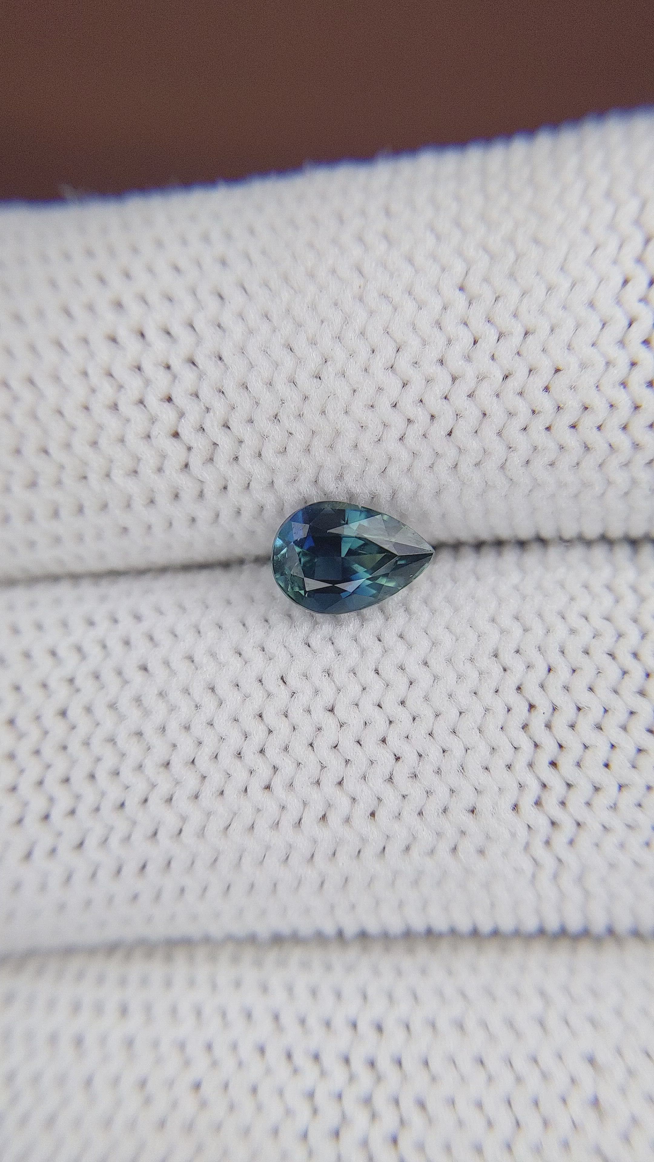 1.17 Ct. Greenish Blue Sapphire from Madagascar Size Video