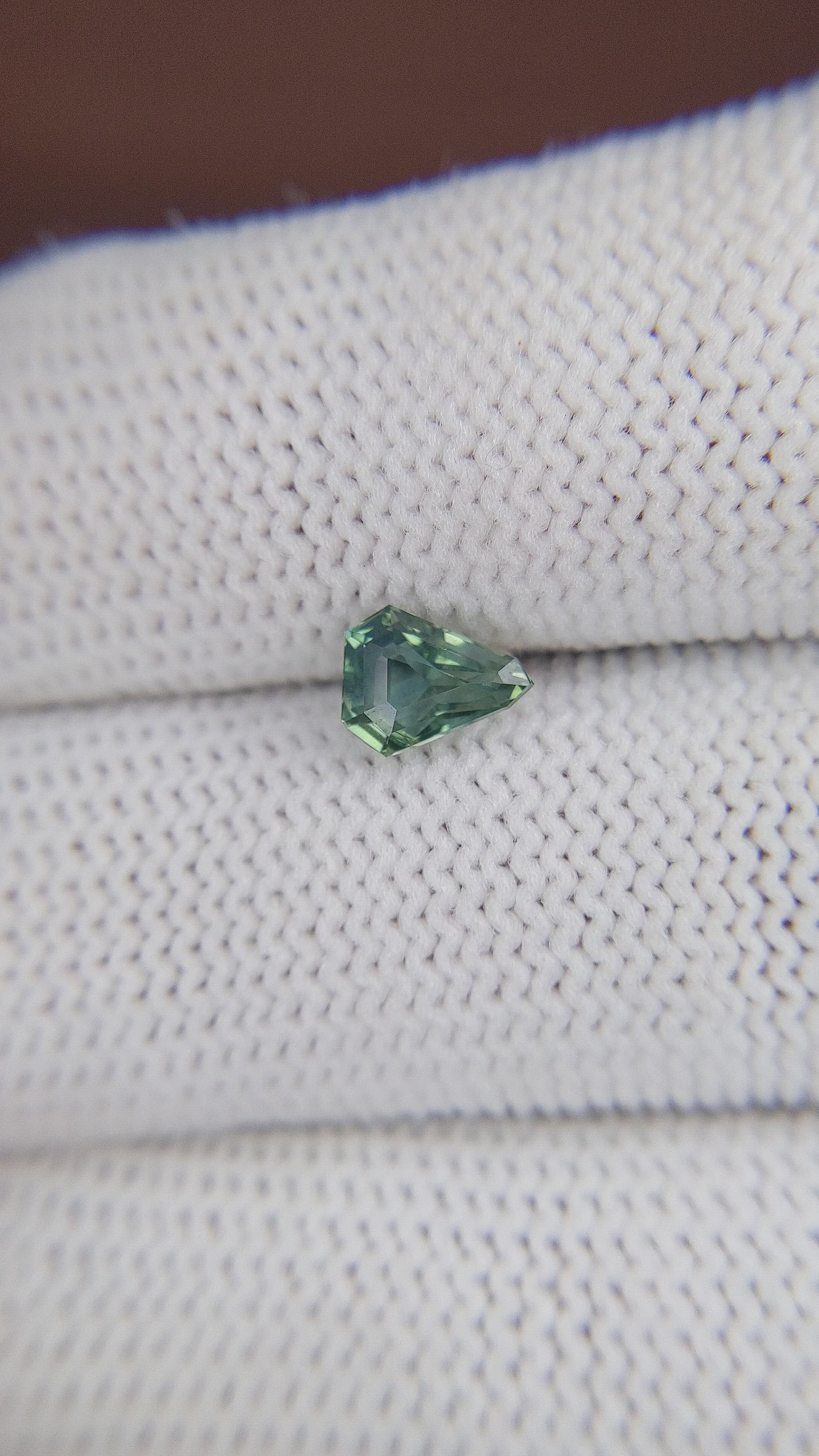 1.04 Ct. Bluish Green Sapphire from Madagascar Size Video