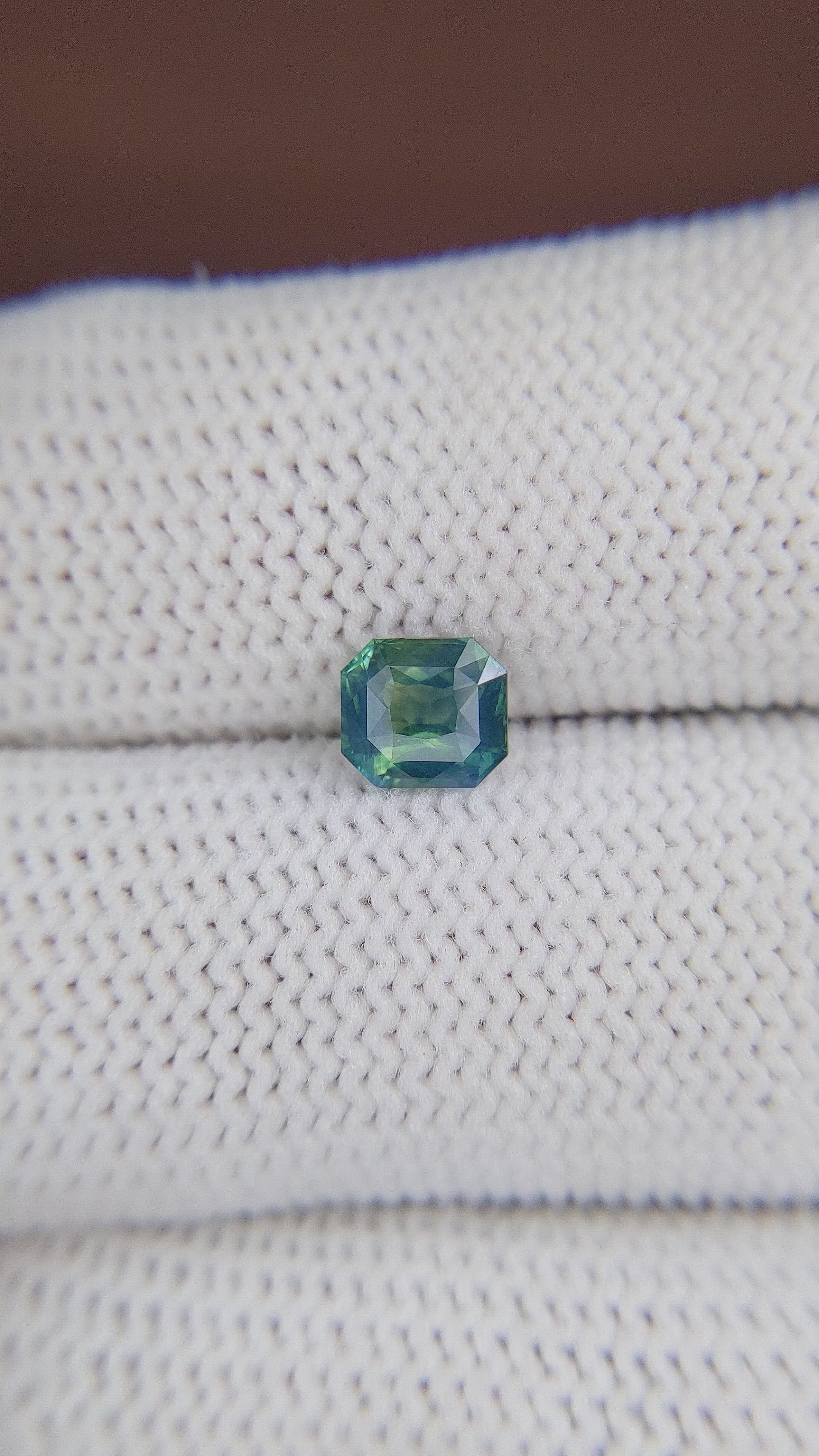 1.05 Ct. Bluish Green Sapphire from Madagascar Size Video