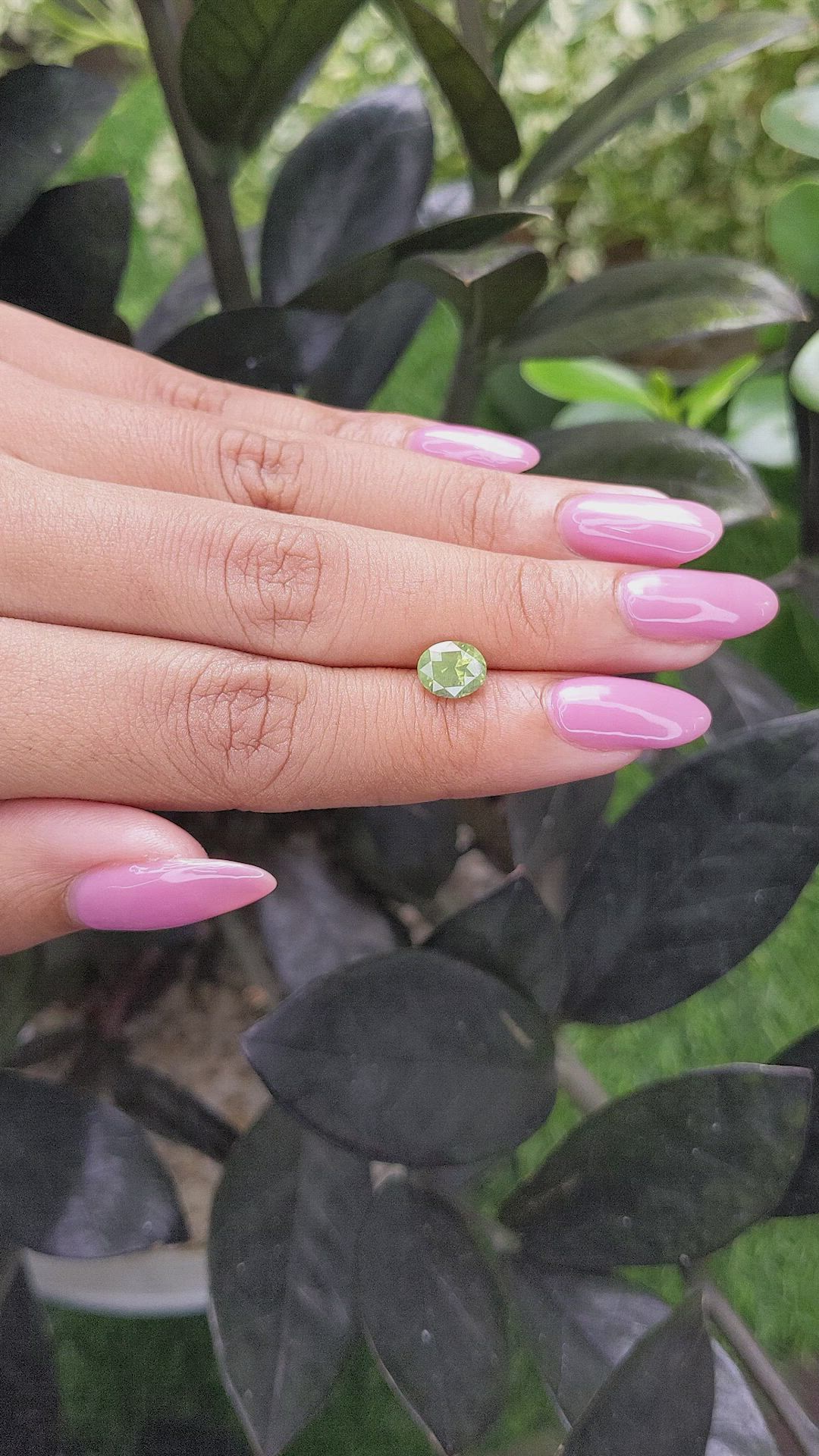 1.53 Ct. Green Sapphire from Madagascar Size Video