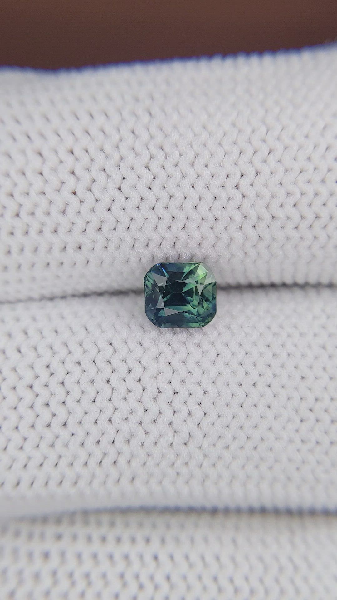 1.03 Ct. Bluish Green Sapphire from Madagascar Size Video