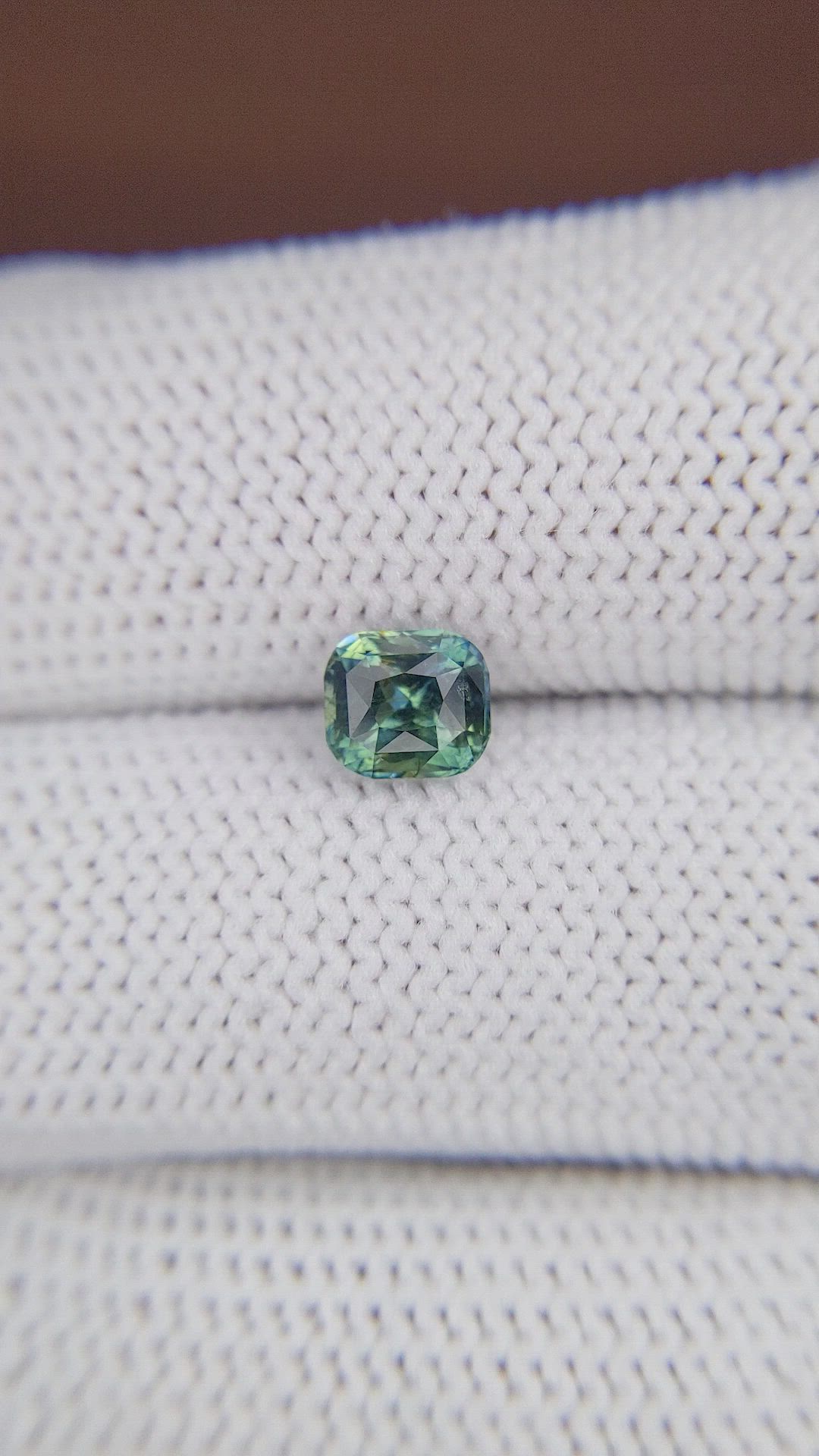 1.17 Ct. Greenish Blue Sapphire from Madagascar Size Video