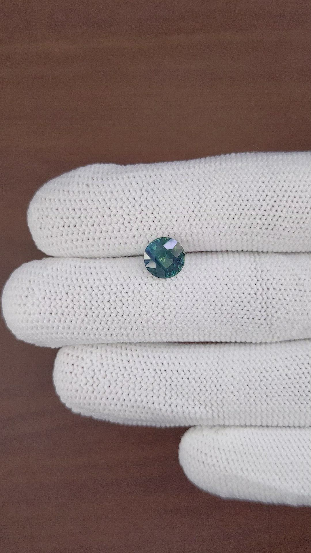 2.10 Ct. Greenish Blue Sapphire from Madagascar Size Video