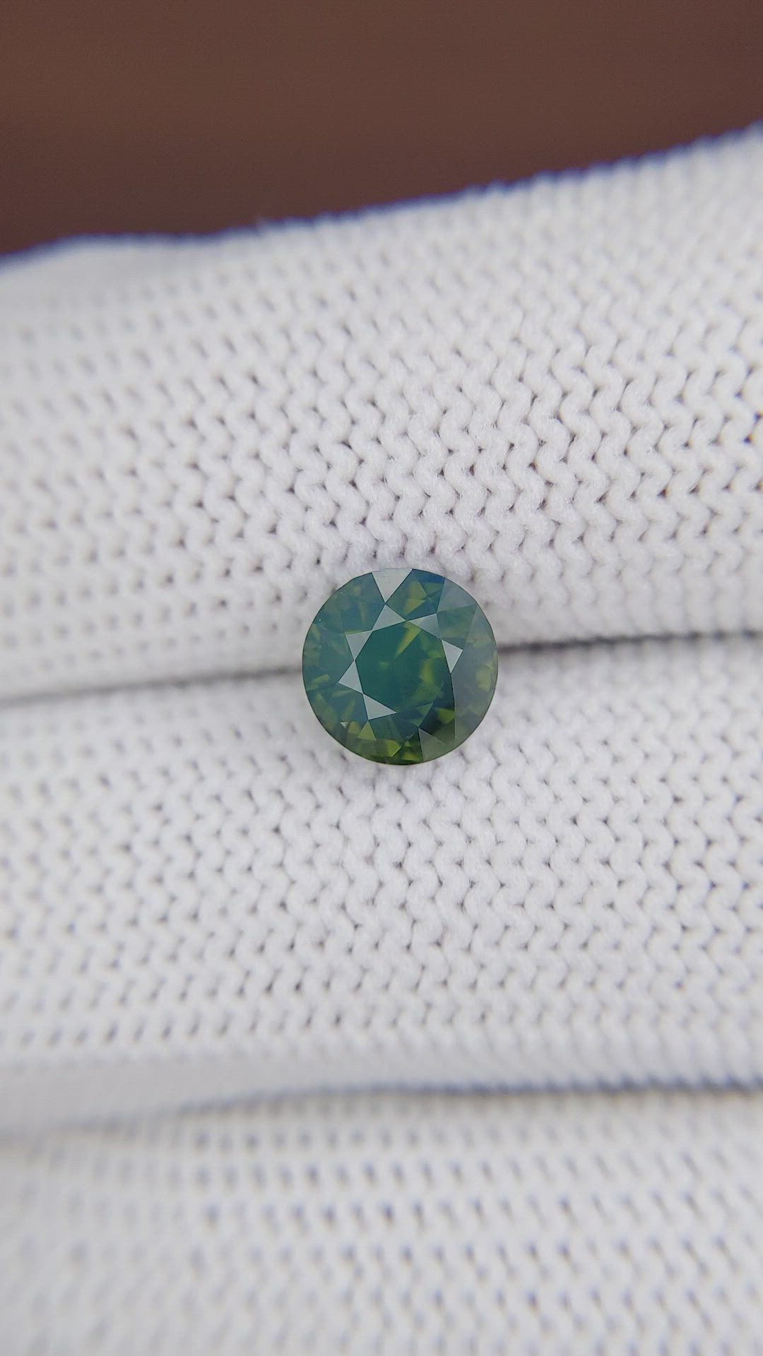 2.49 Ct. Bluish Green Sapphire from Madagascar Size Video