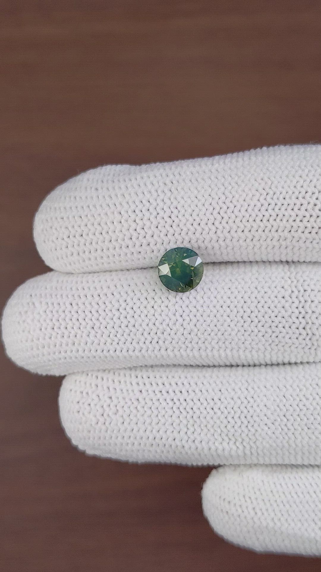 2.49 Ct. Bluish Green Sapphire from Madagascar Size Video