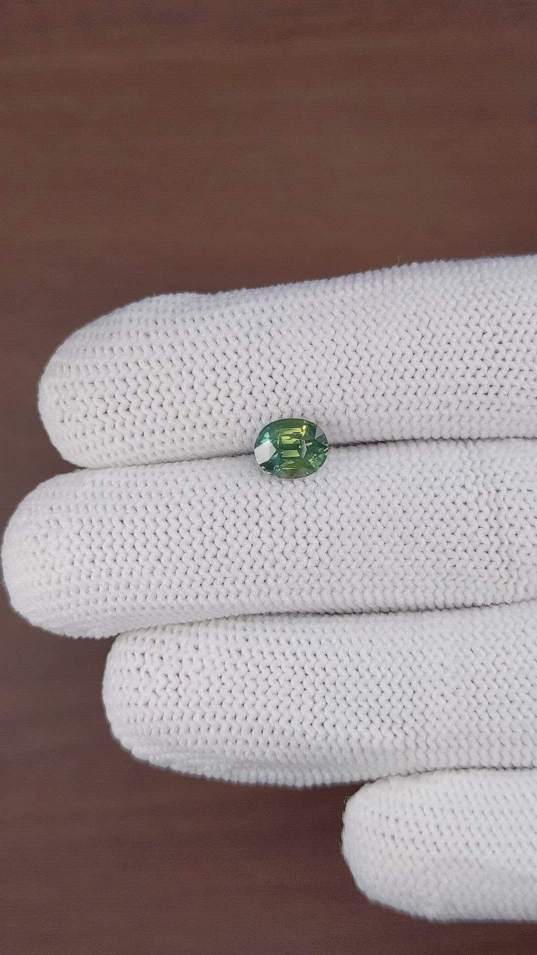 1.67 Ct. Green Sapphire from Madagascar Size Video
