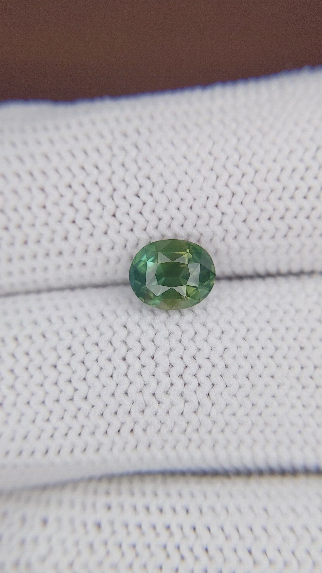 1.67 Ct. Green Sapphire from Madagascar Size Video