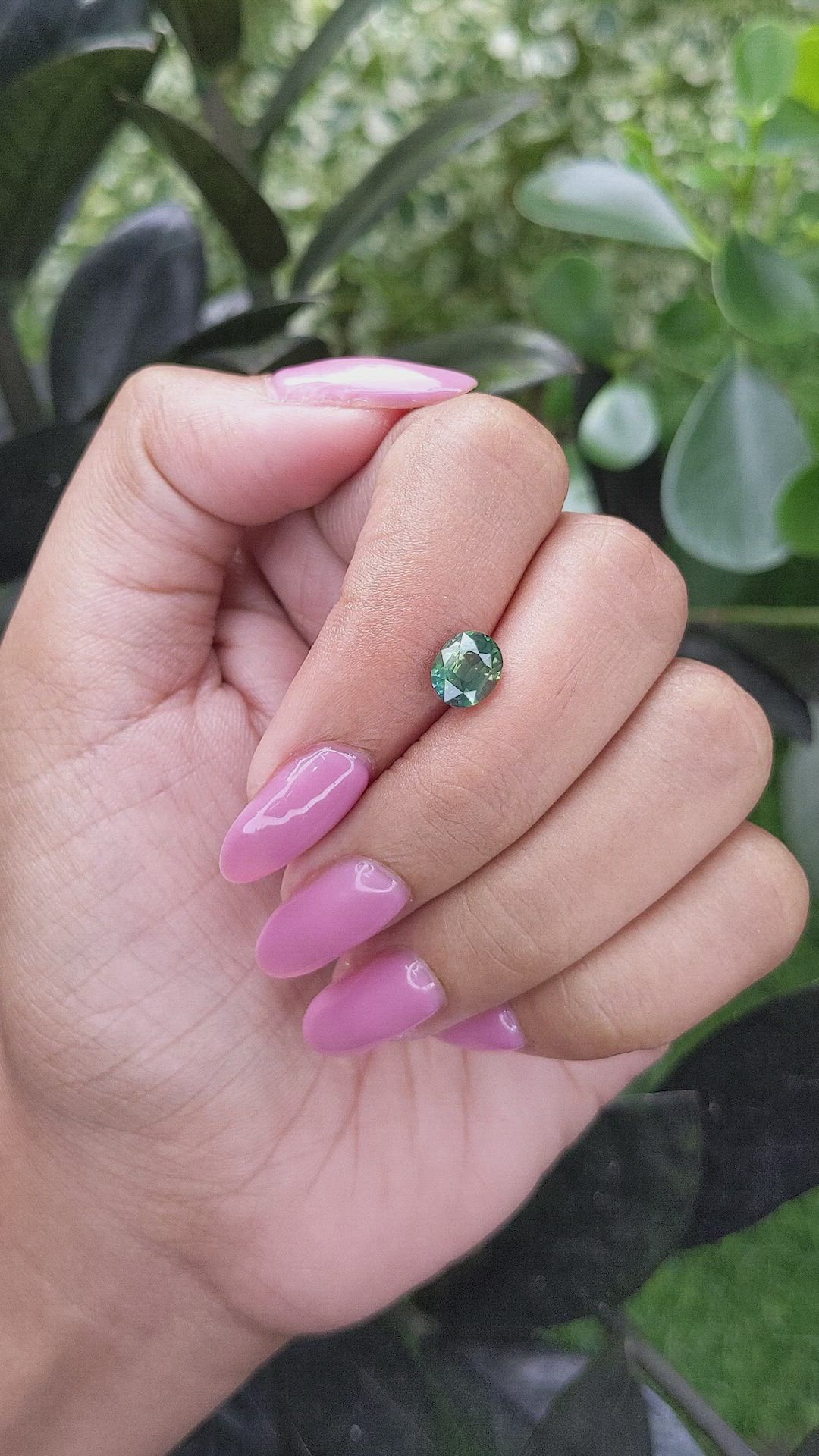 1.67 Ct. Green Sapphire from Madagascar Size Video