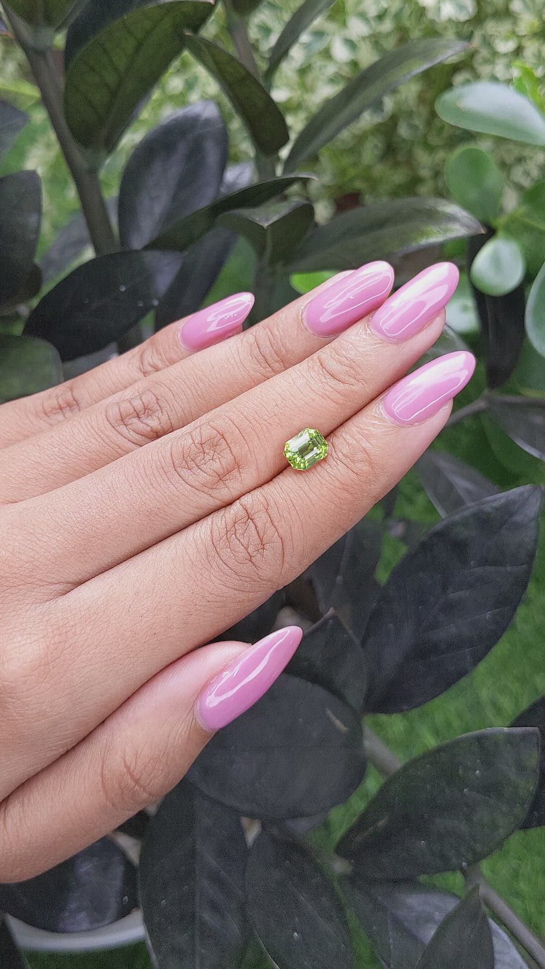 2.06 Ct. Yellowish Green Sapphire from Madagascar Size Video