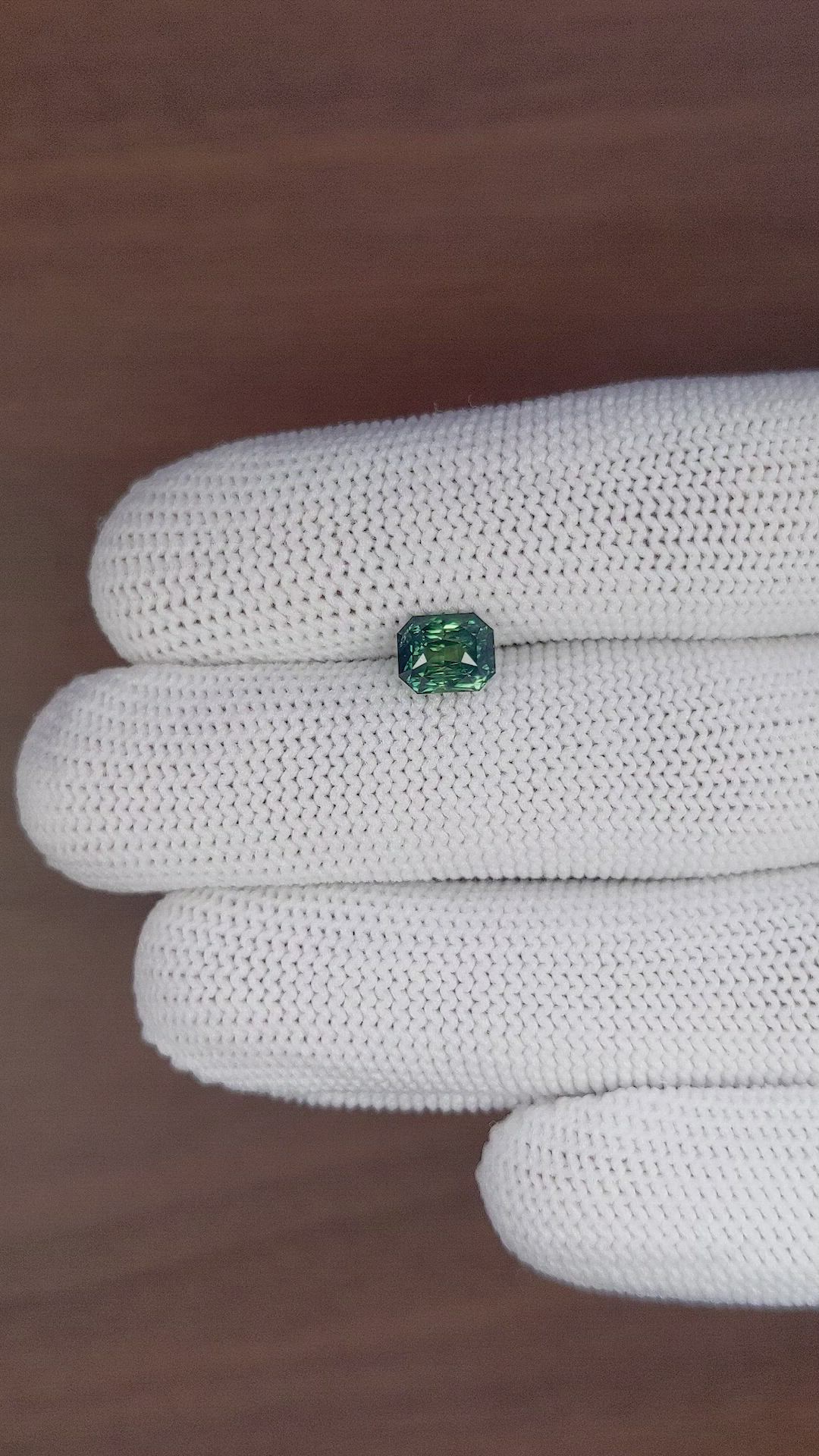 2.02 Ct. Bluish Green Sapphire from Madagascar Size Video