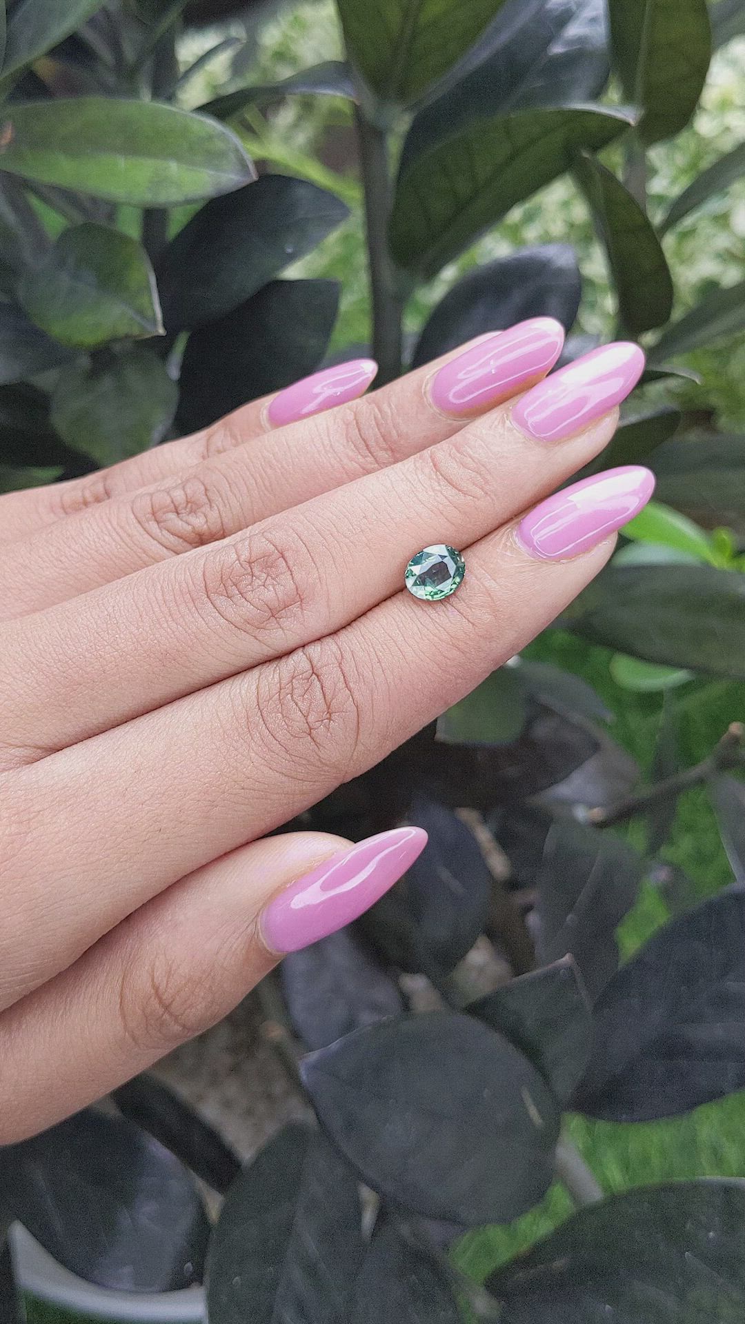 1.53 Ct. Green Sapphire from Madagascar Size Video